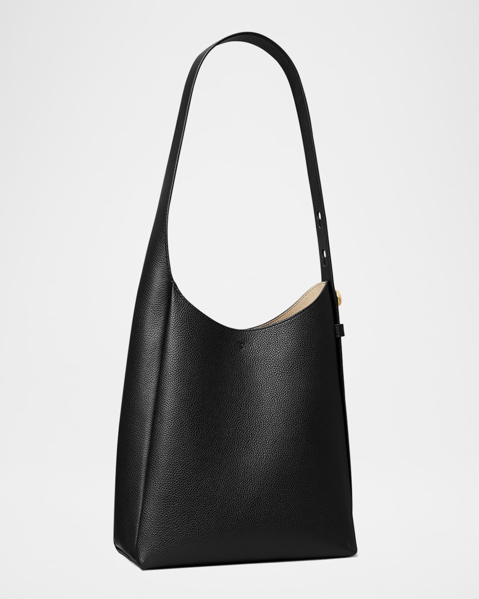 Romy Small Pebbled Leather Hobo Bag 1