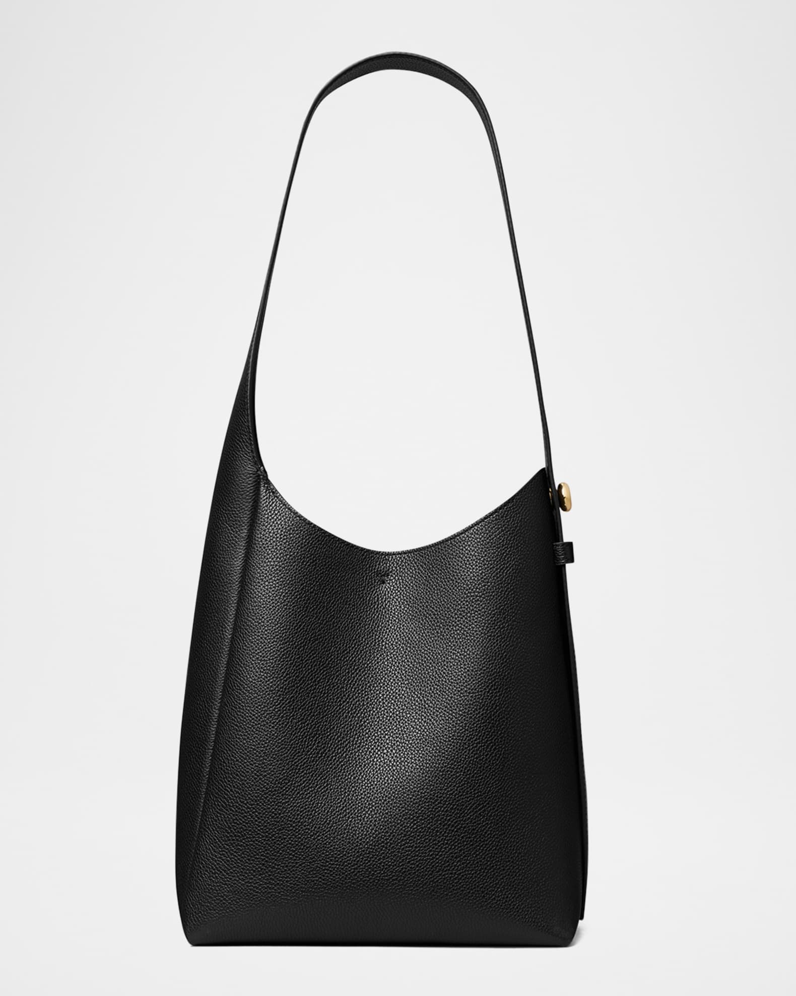 Romy Small Pebbled Leather Hobo Bag 0