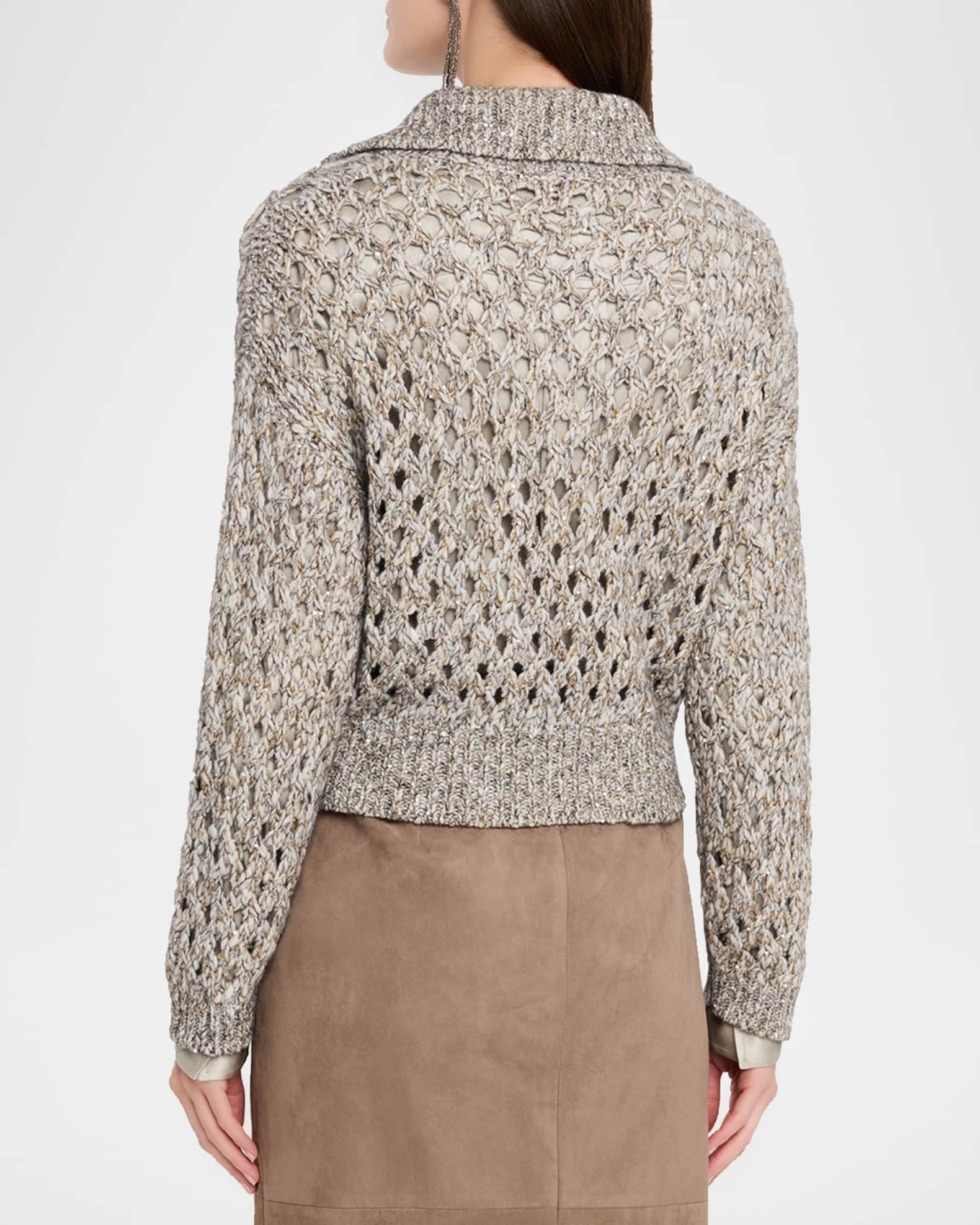 BRUNELLO CUCINELLIパーカ Cashmere and silk French terry sweatshirt for Man in Grey