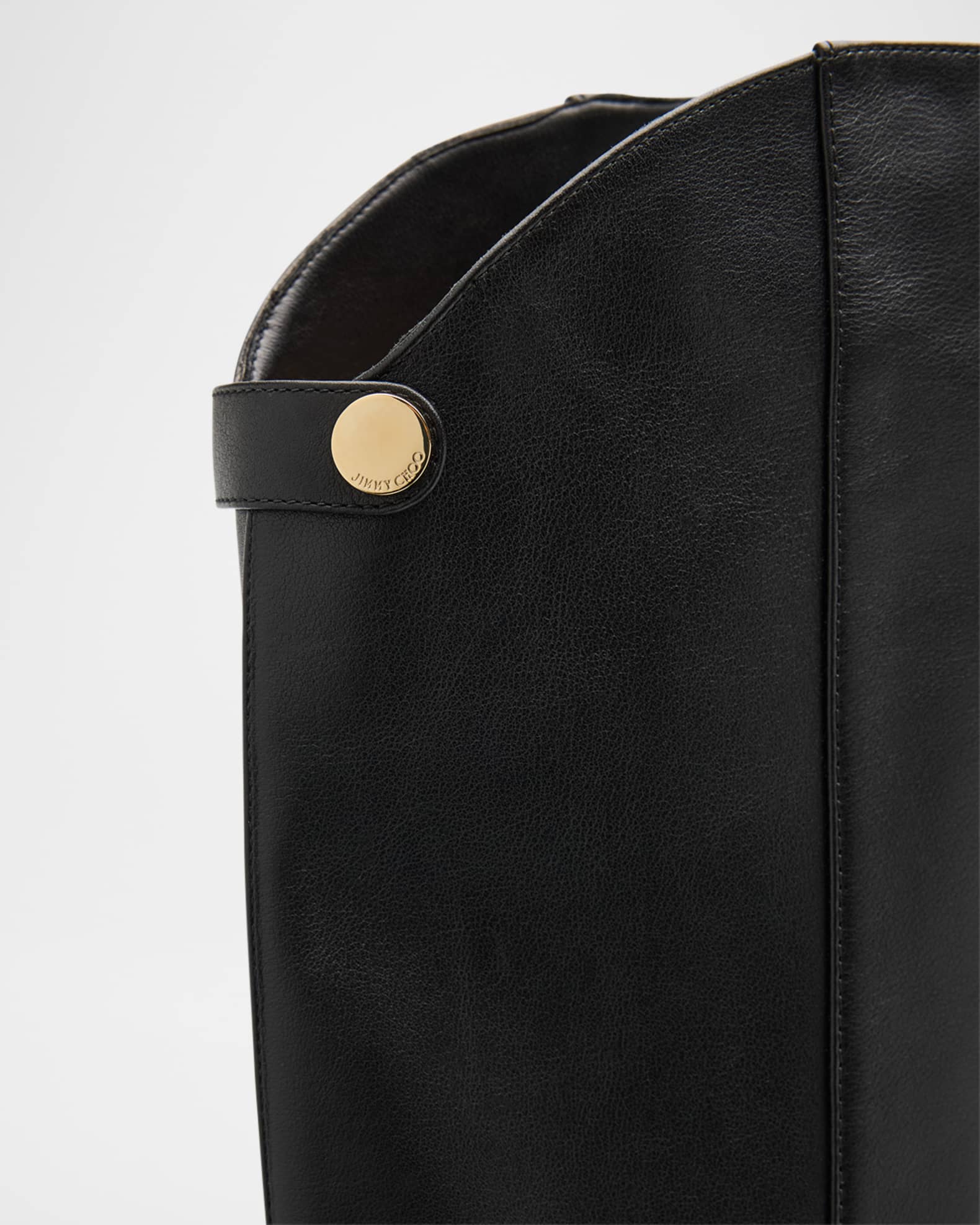 エムズ サイズ40 2018年 ブラック Jimmy Choo Alizze 85 Leather Knee-High Boots | Neiman Marcus