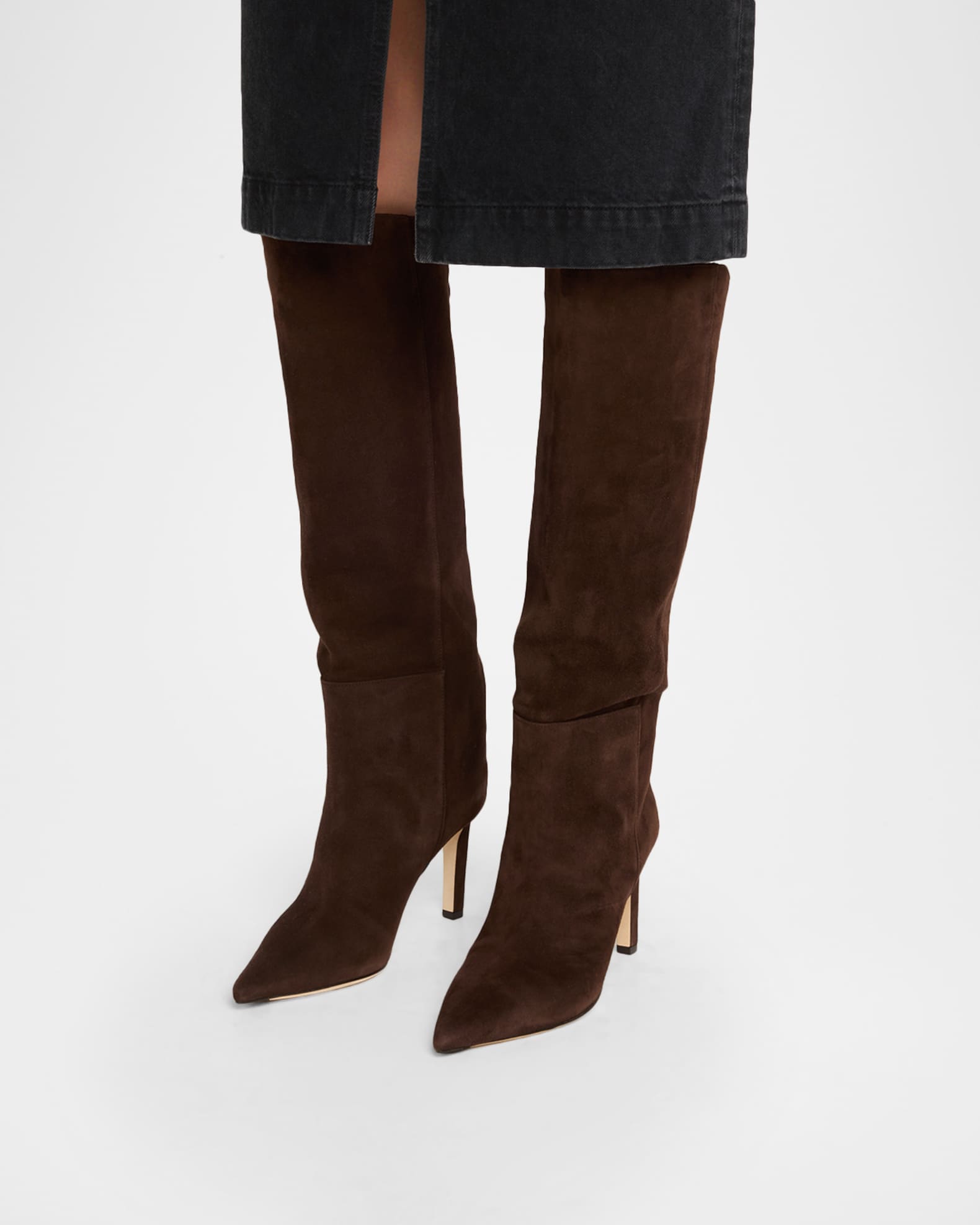 Alizze 85 Suede Knee-High Boots 1