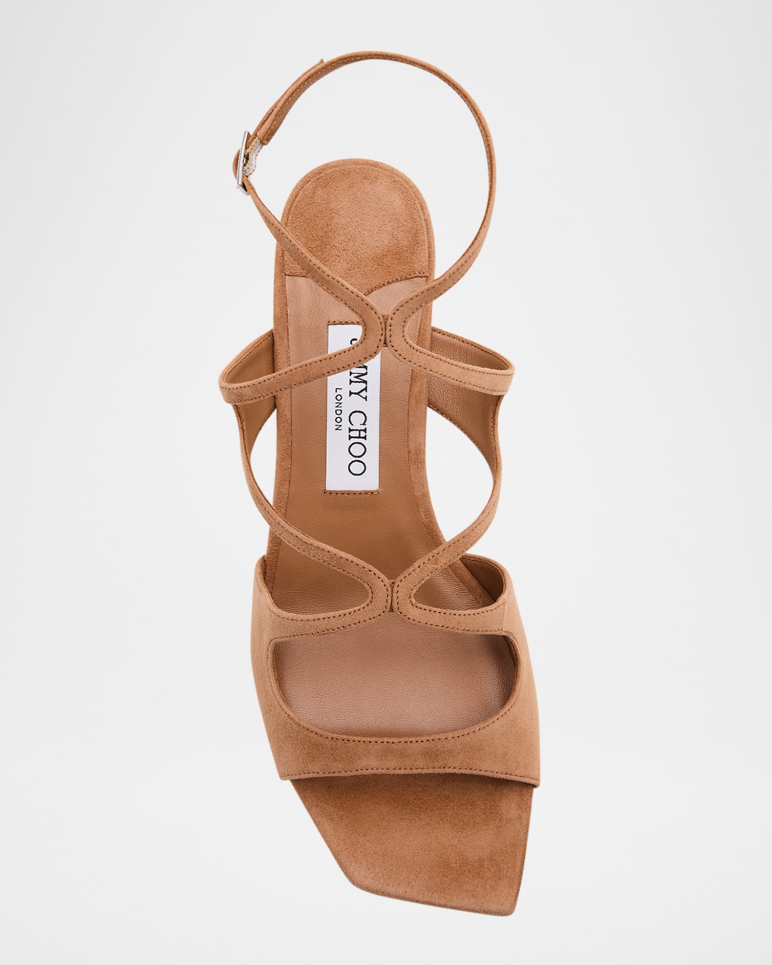 Jimmy Choo Azilia 45 Suede Strappy Sandals | Neiman Marcus