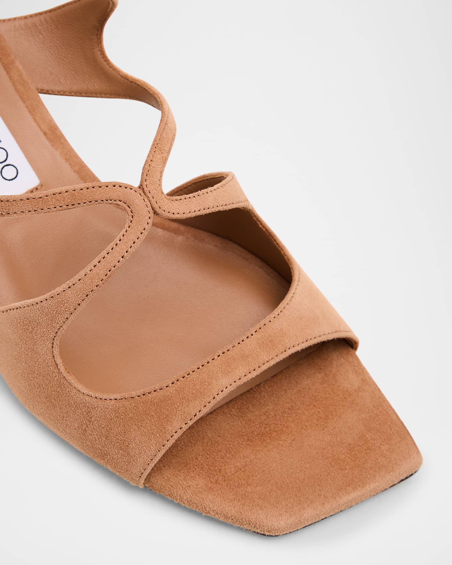 JIMMY CHOO ELISA45JBZGOLDSAND 関税送料込 Jimmy Choo Azilia 45 Suede Strappy Sandals | Neiman Marcus