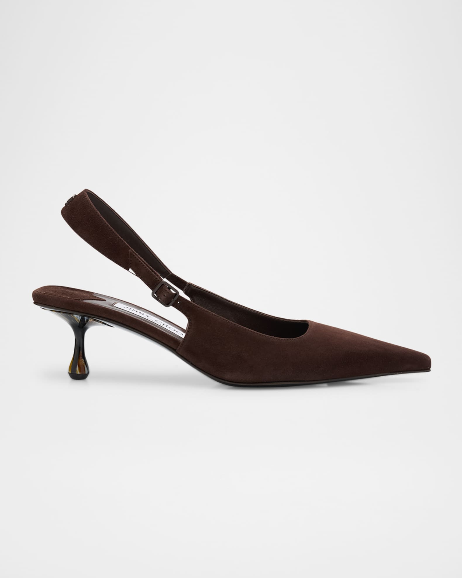 Amel 50 Suede Slingback Pumps 0