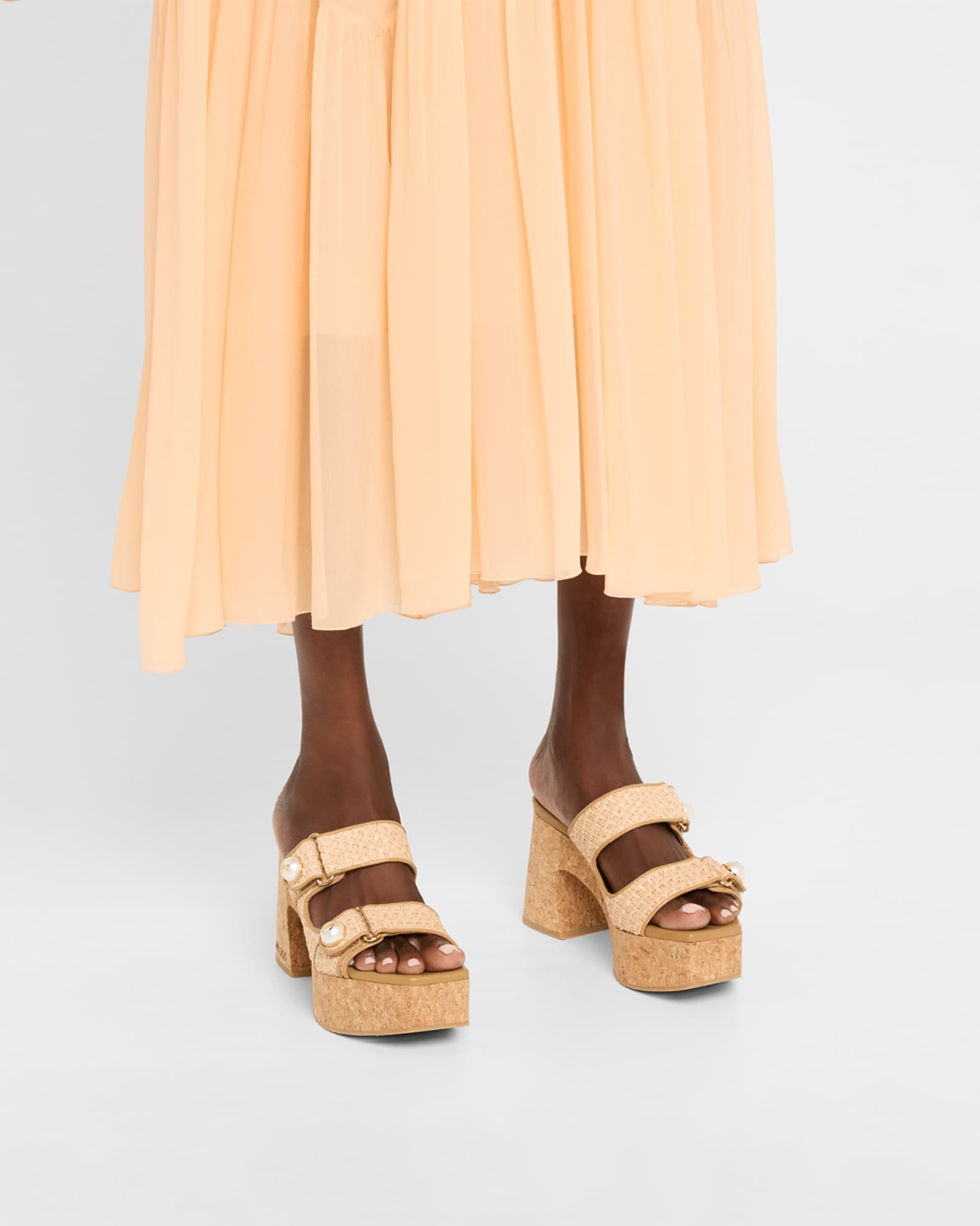 【Jimmy Choo】Fayence 95 プラットフォーム ミュール☆関税込 Jimmy Choo☆関税込☆Fayence 95 プラットフォームミュール