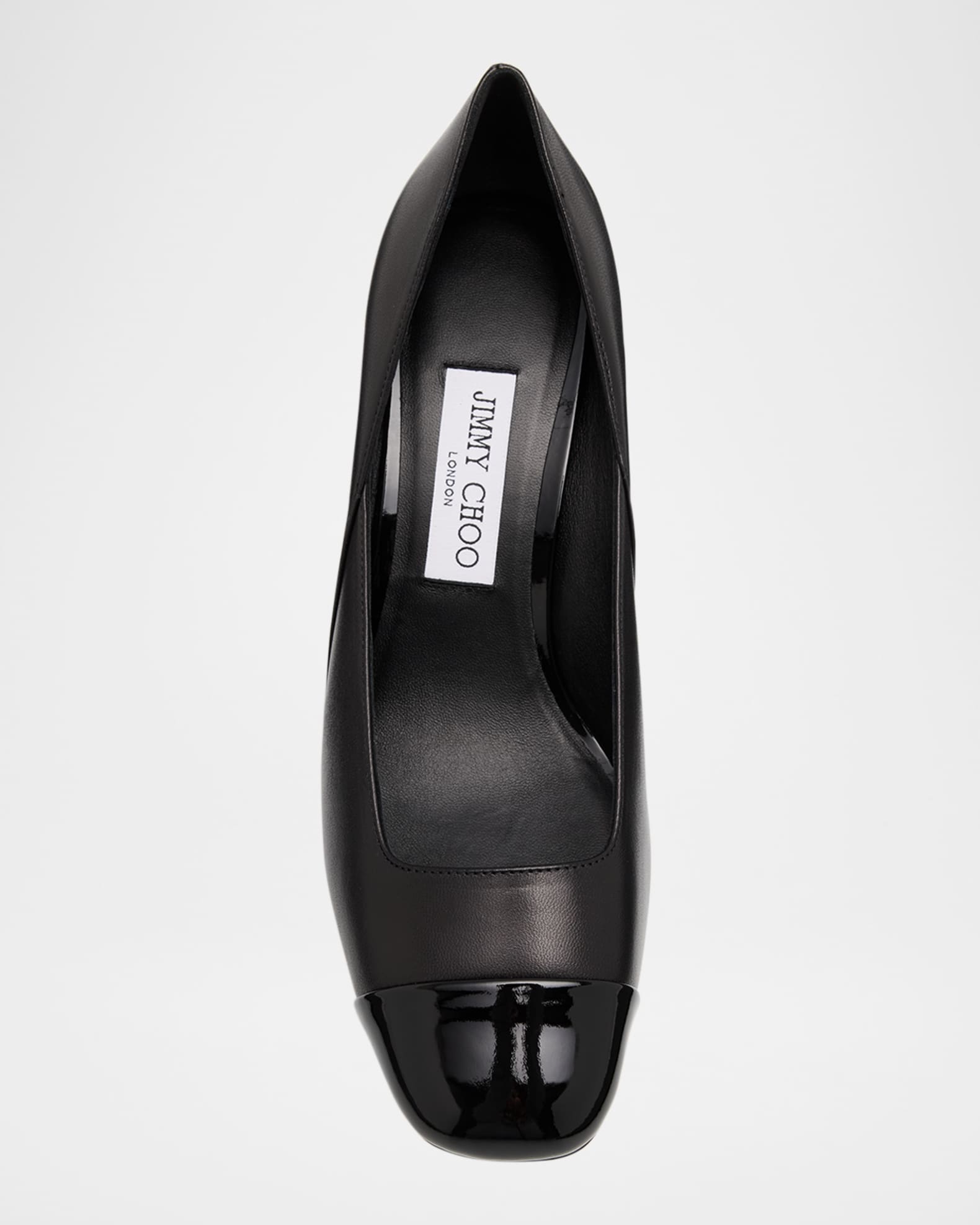 JIMMY CHOO☆ ジェンソン 65 ブラック パテント / ナッパレザー Jimmy Choo Jenson 65 Patent Leather Pumps | Neiman Marcus