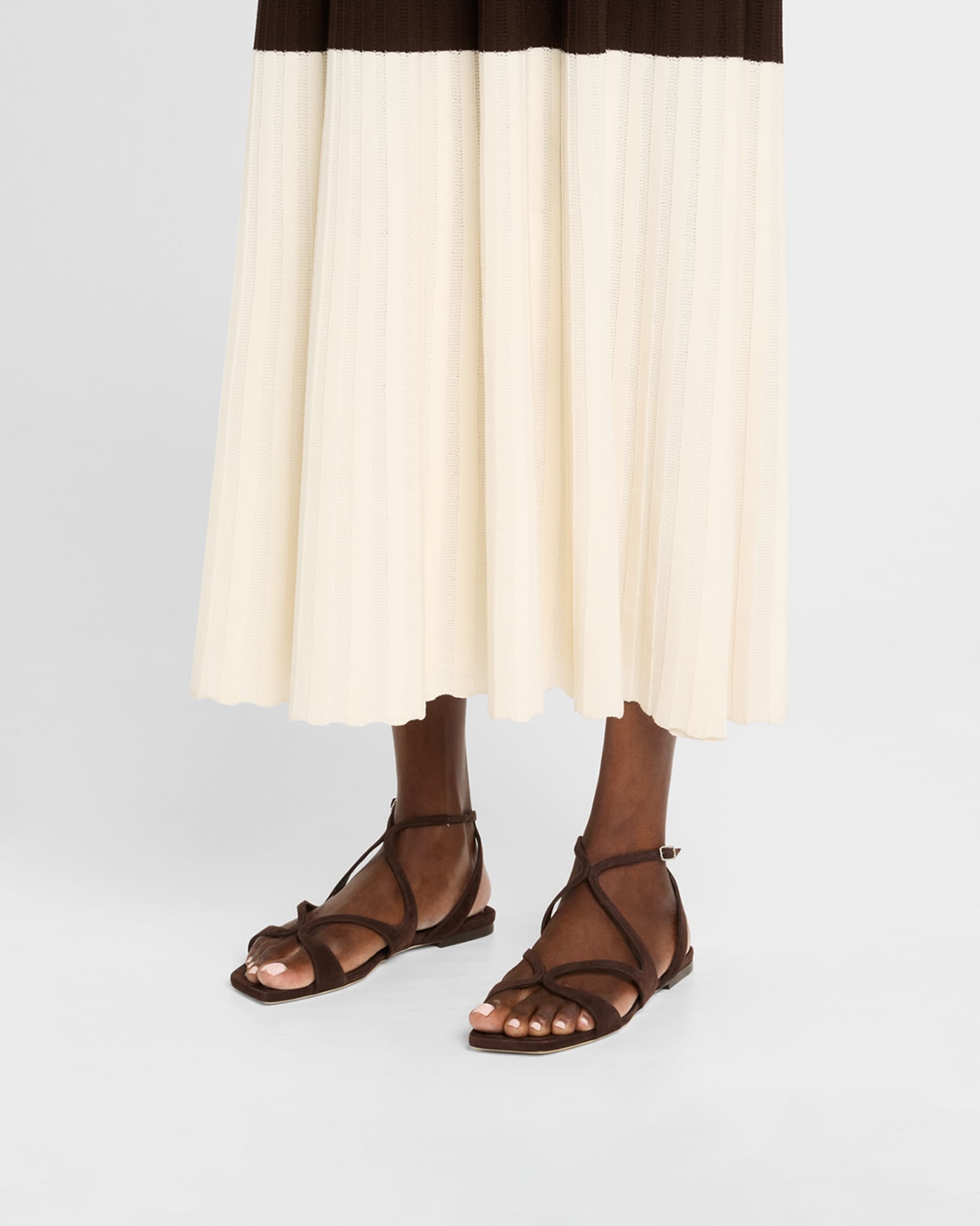 Ayla Suede Flat Sandals 1