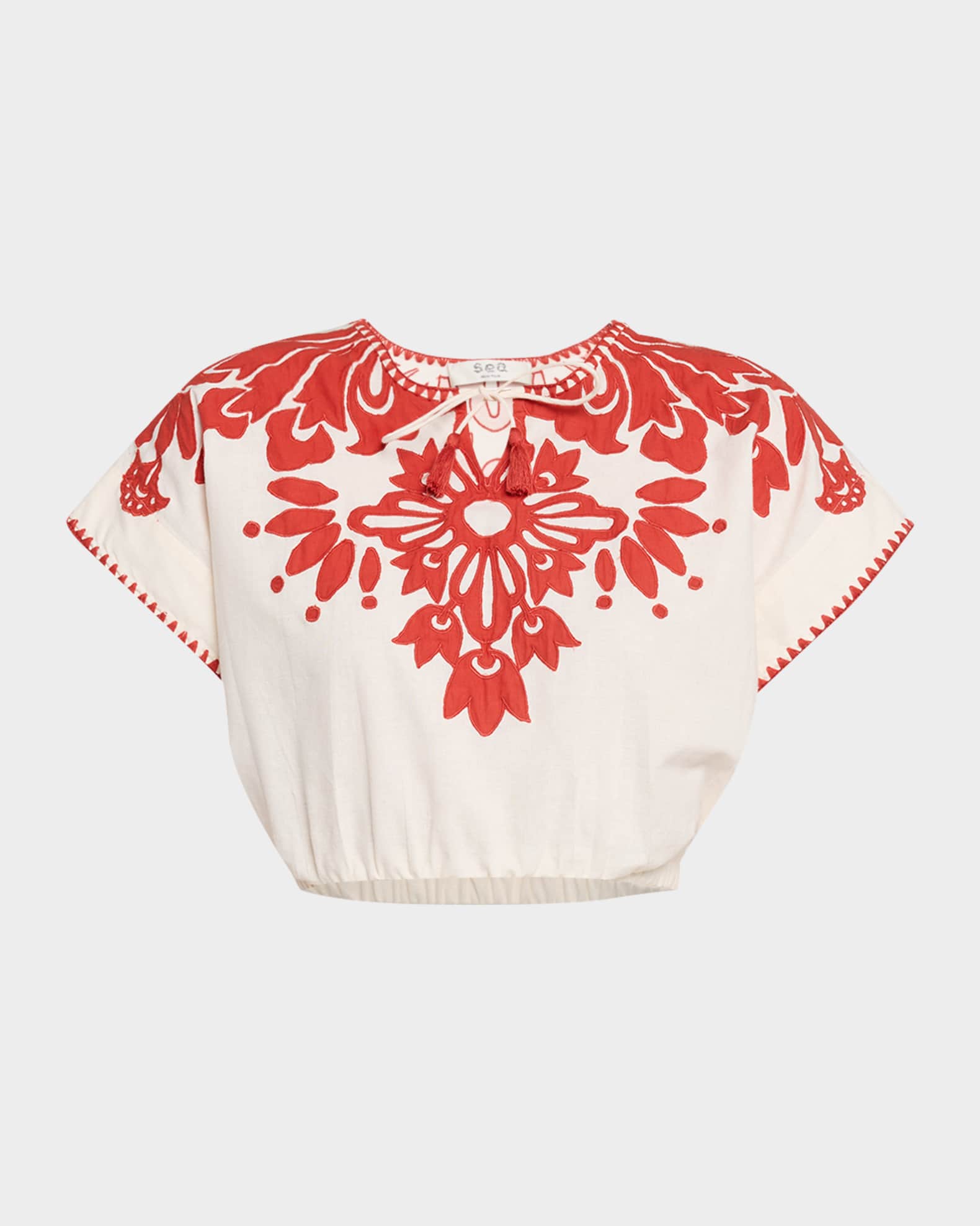 Liliana Appliqué Crop Top 0