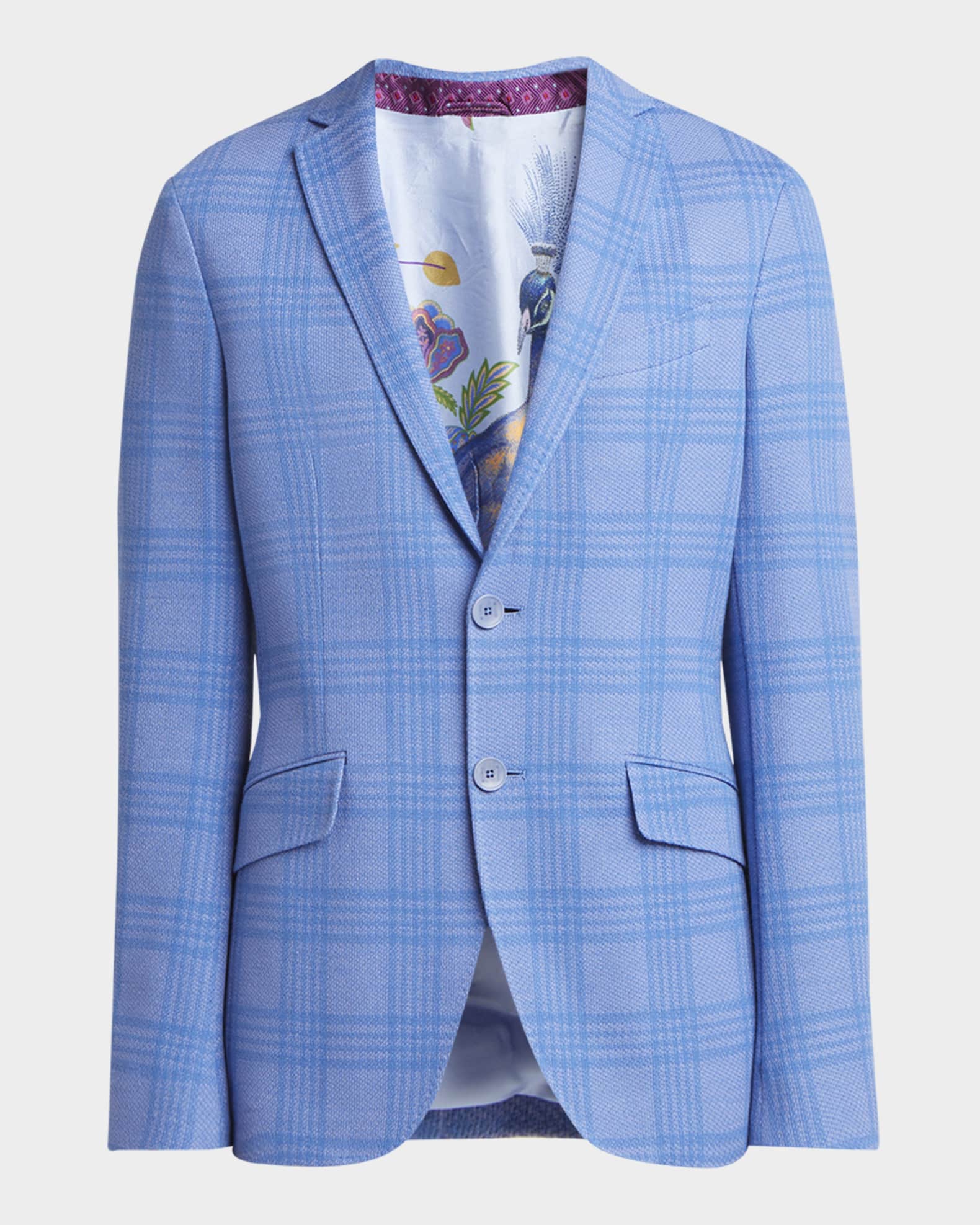 Men's Tonal Check Two-Button Sport Coat 0