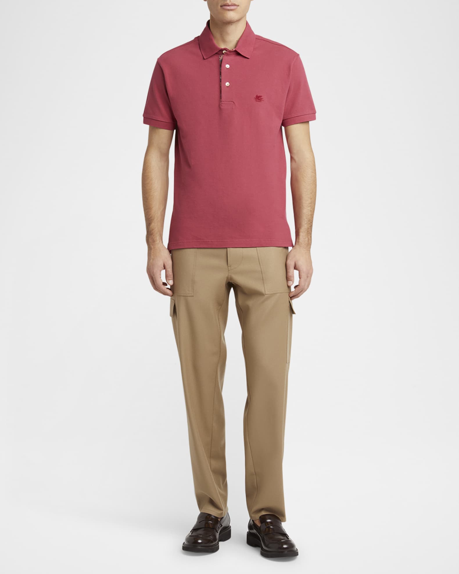 Men's Cotton Logo-Embroidered Polo Shirt 1
