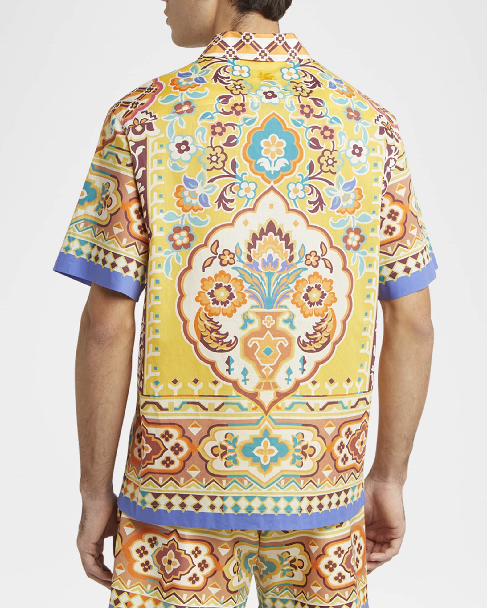 【送料&関税込】Etro Shirt With Decorative Draping Cream Shirt with decorative print Etro - Vitkac AS