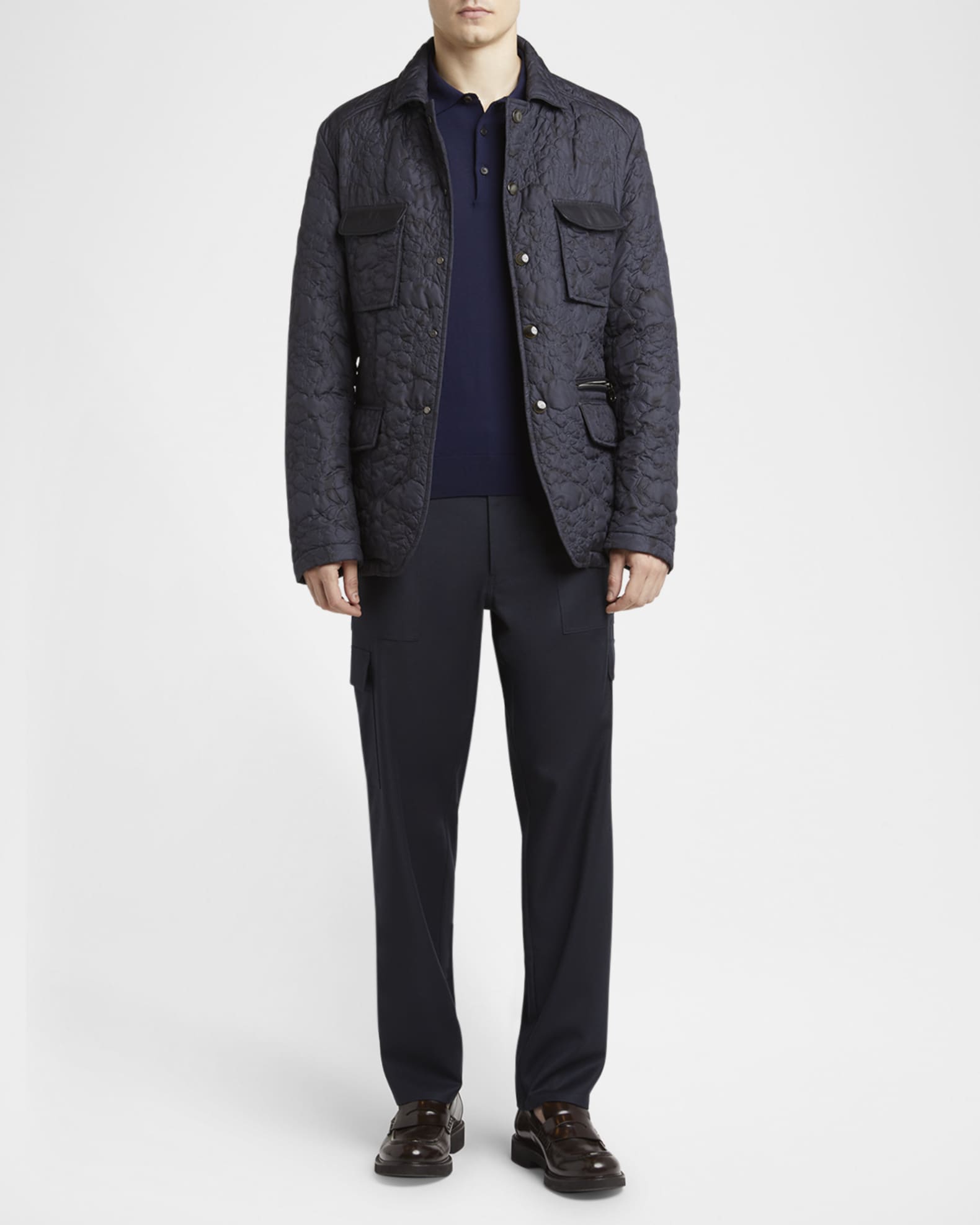 Men's Quilted Paisley 4-Pocket Jacket 1