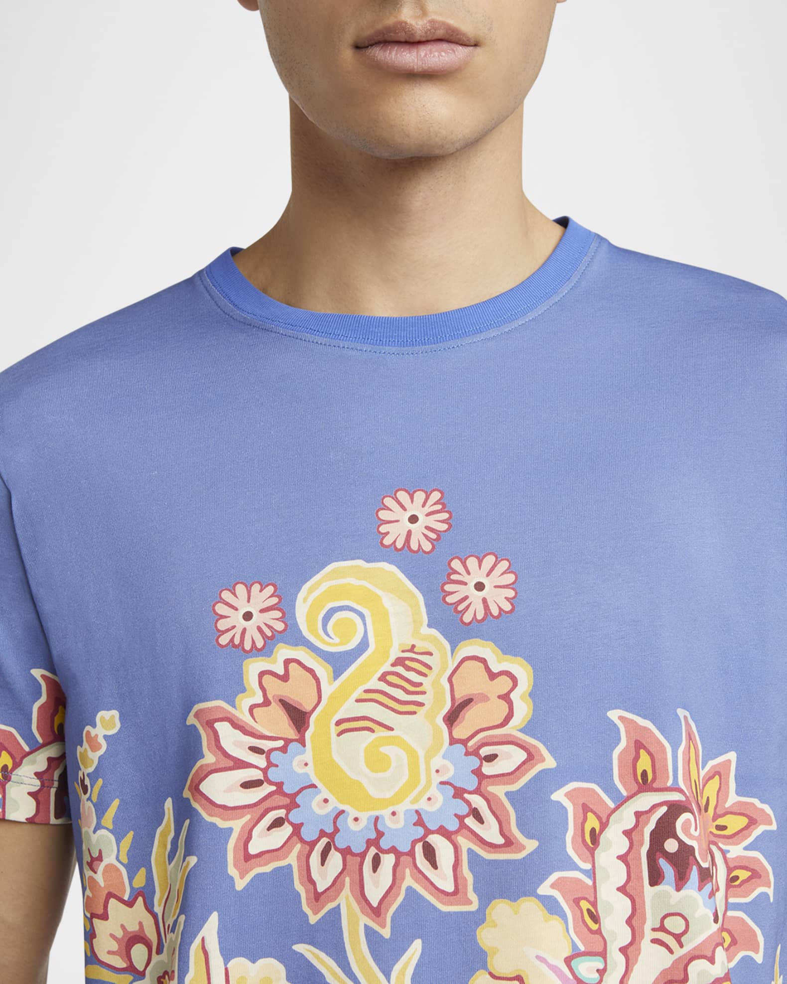 Tシャツ・カットソー ETRO SS25 Floral shirt (MRIB000399SA5F5 X0820) nm_5034415_100055_m
