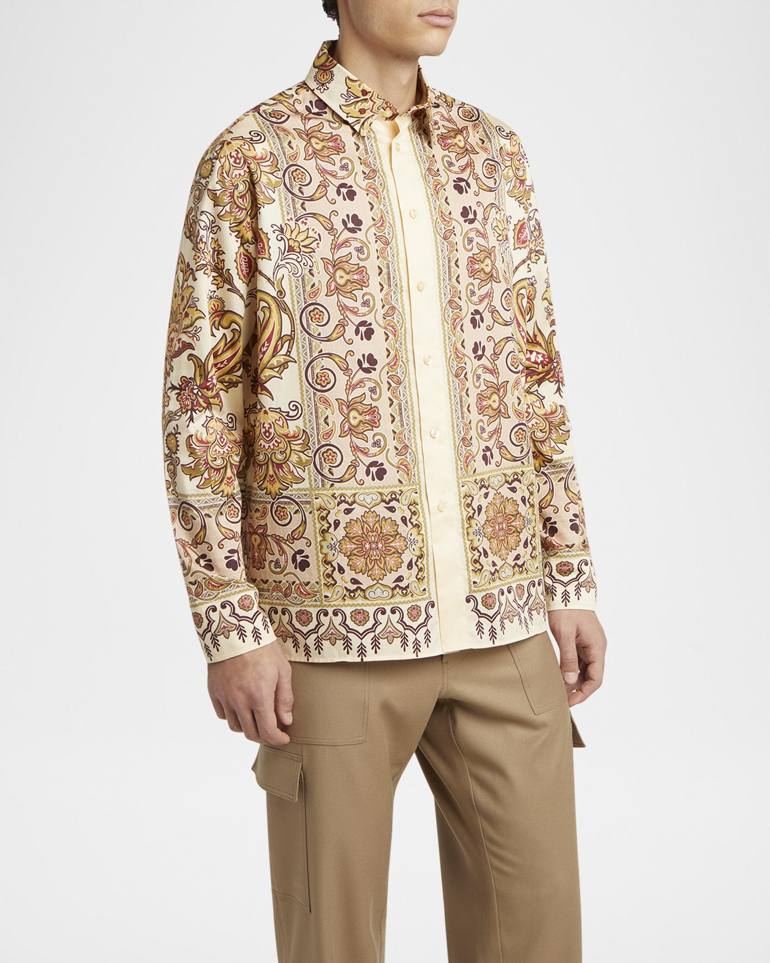 etro dress shirt Etro Men's Cotton Multi-Paisley Dress Shirt