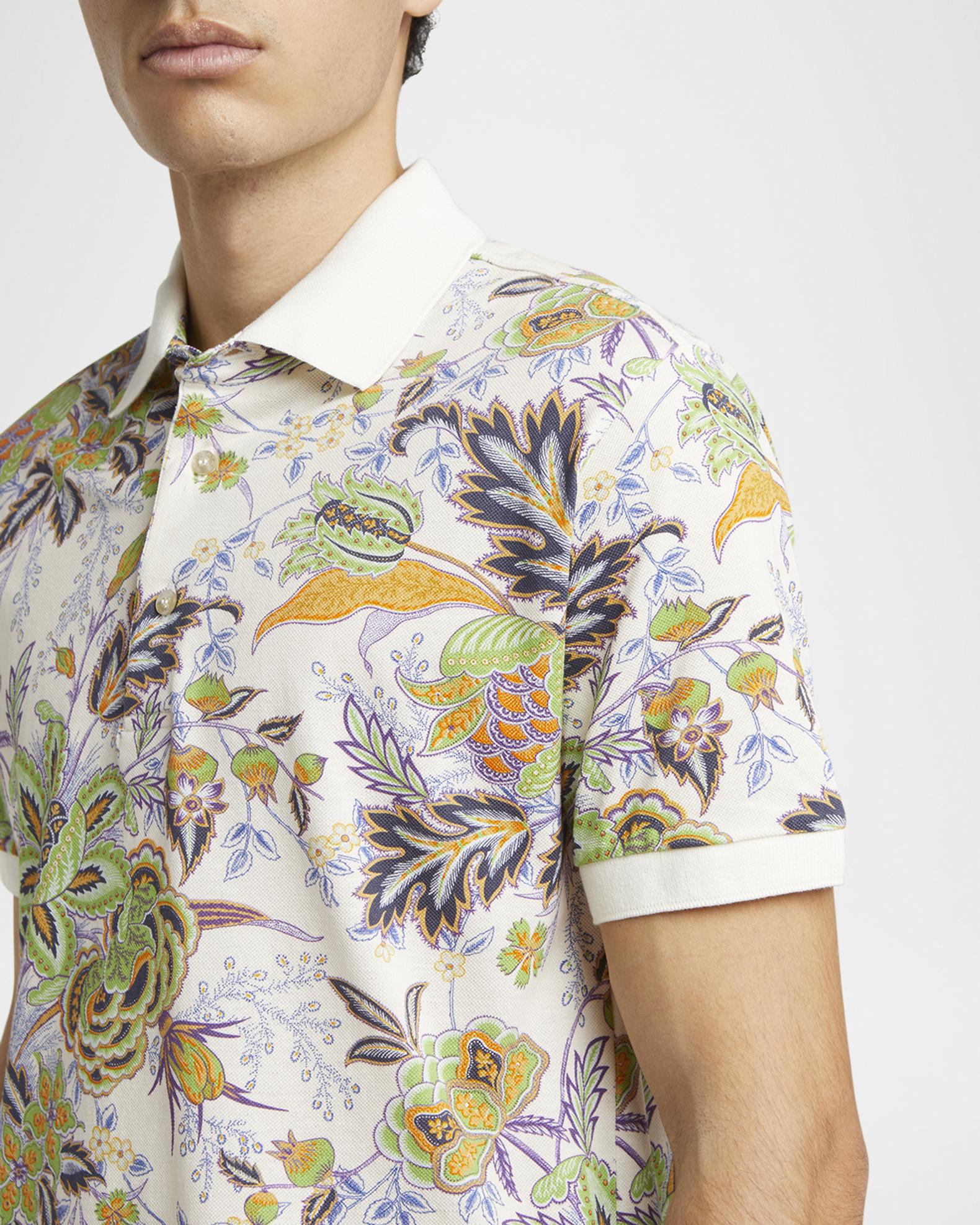 Etro Men's Floral Palm Paisley Polo Shirt | Neiman Marcus