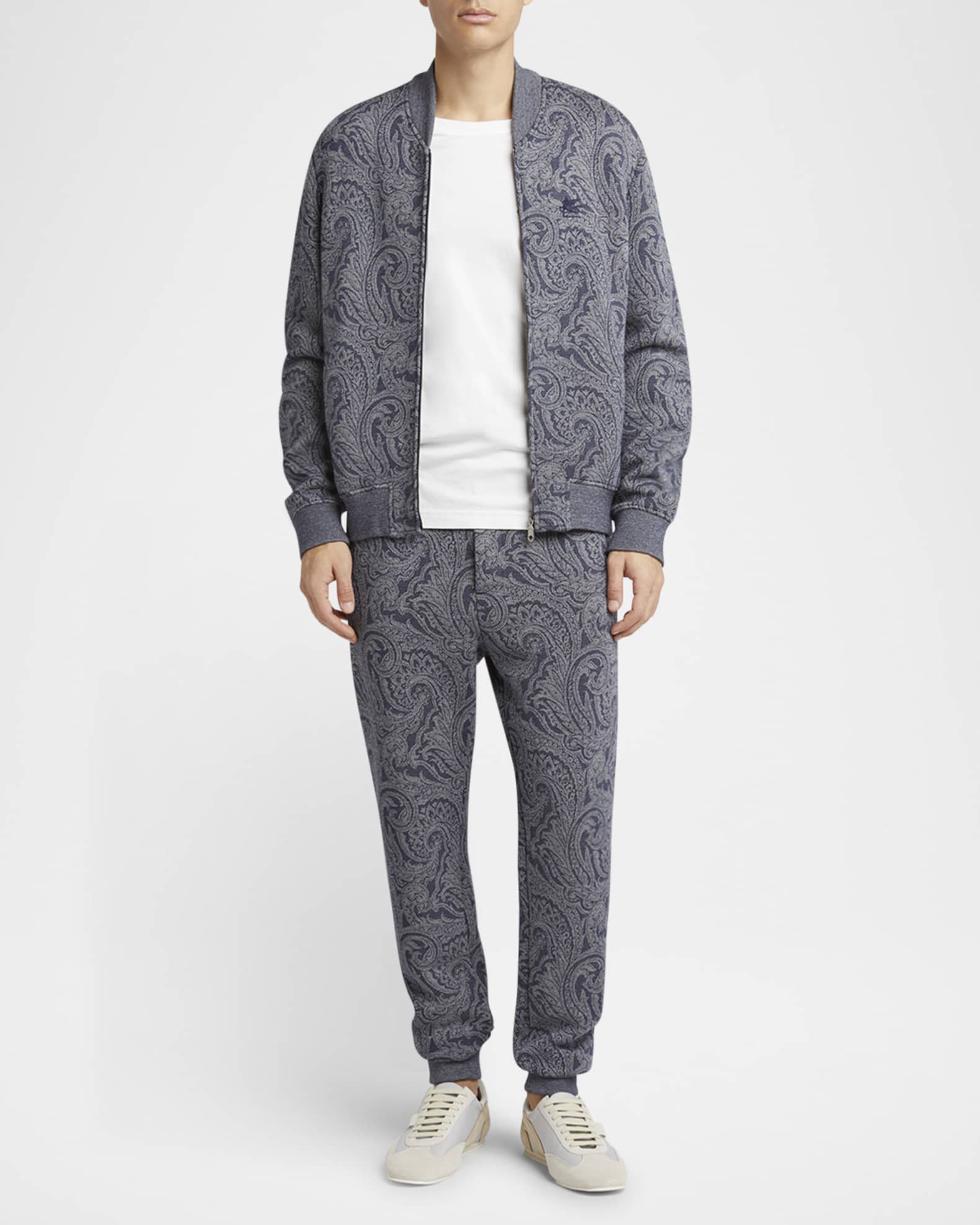 Men's Paisley Full-Zip Bomber Jacket 1