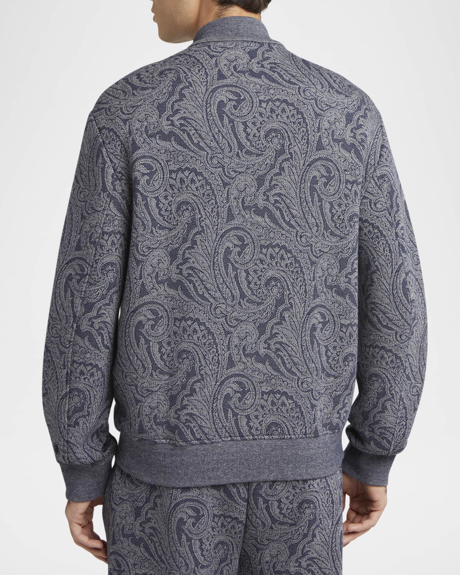 Etro Men's Paisley Full-Zip Bomber Jacket | Neiman Marcus