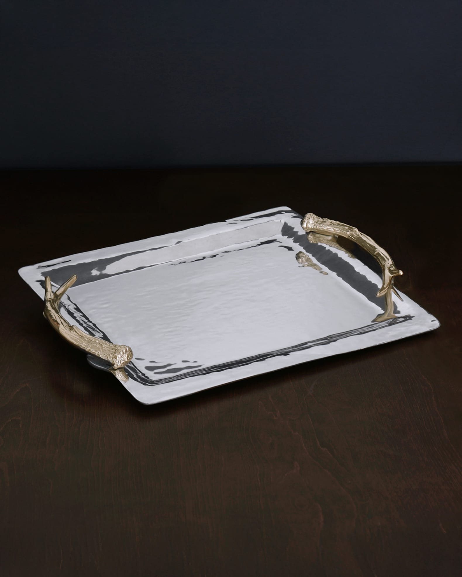 WESTERN Antler Emerson Large Tray with Gold Handles 1