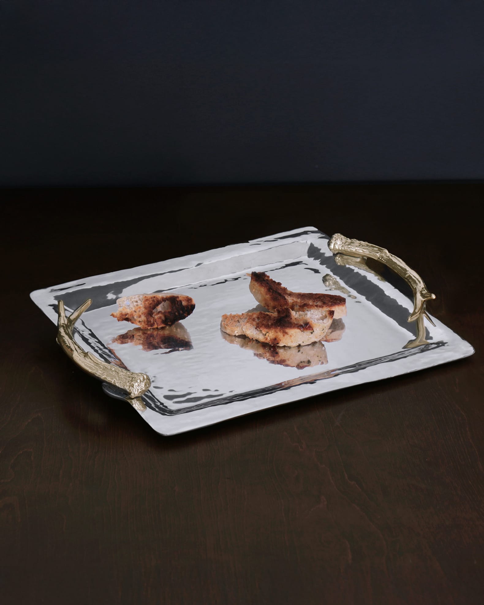 WESTERN Antler Emerson Large Tray with Gold Handles 0