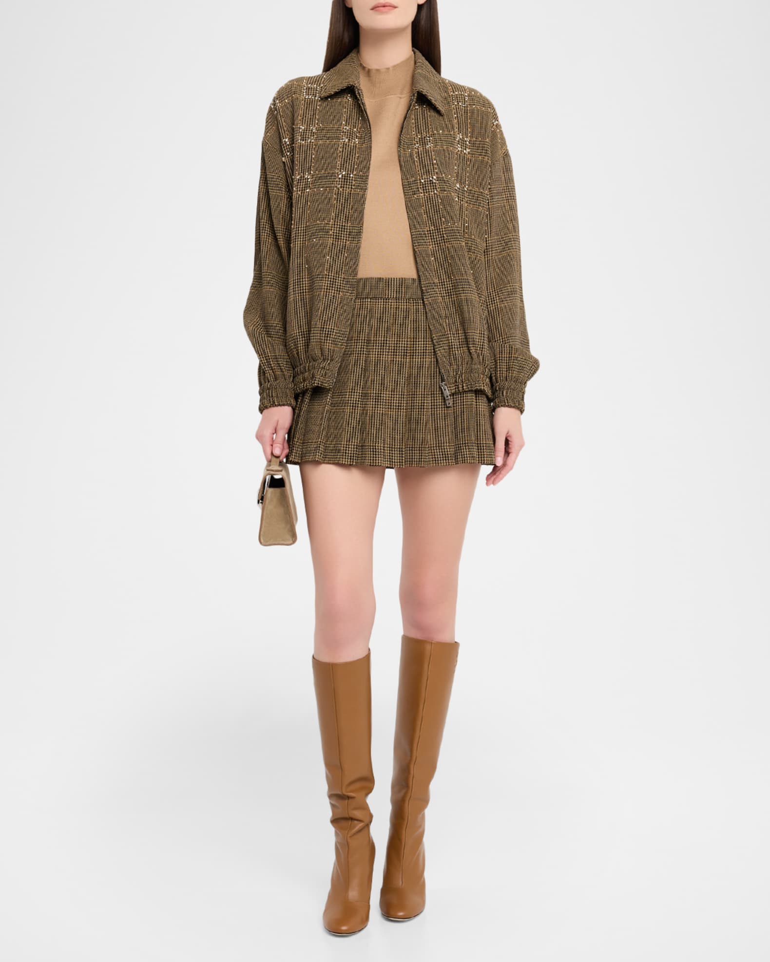 Golden Goose Journey Prince of Wales Bomber Jacket | Neiman Marcus