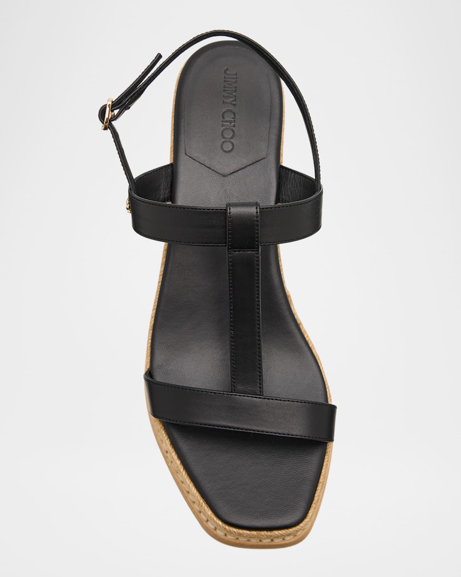JIMMY CHOO Theia Wedge 60 レザー ウェッジサンダル Theia Wedge 60 | Tan Leather Wedge Sandals | JIMMY CHOO