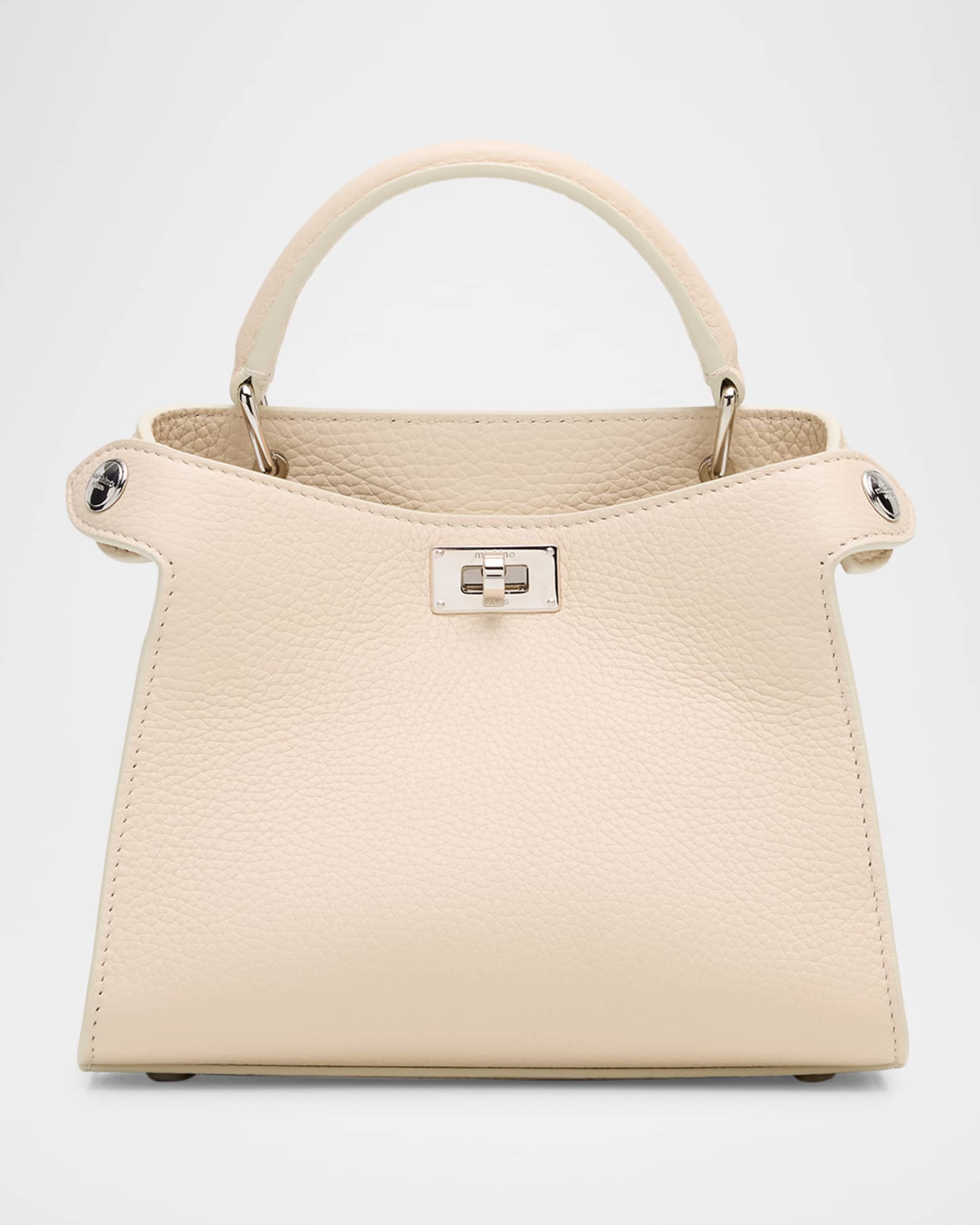 Lutece Nano Grained Leather Top-Handle Bag 0