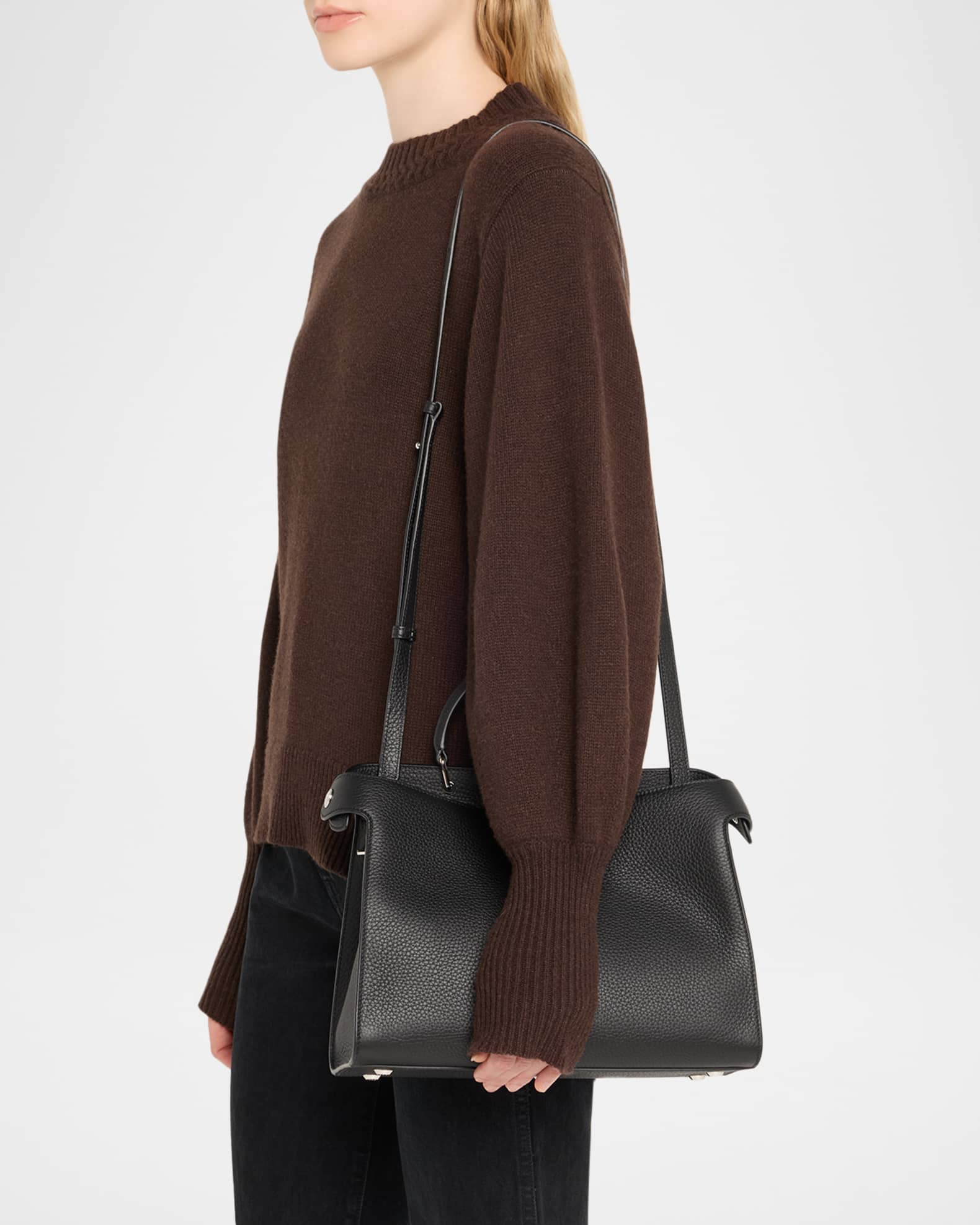 Lutece PM Grained Leather Top-Handle Bag 1