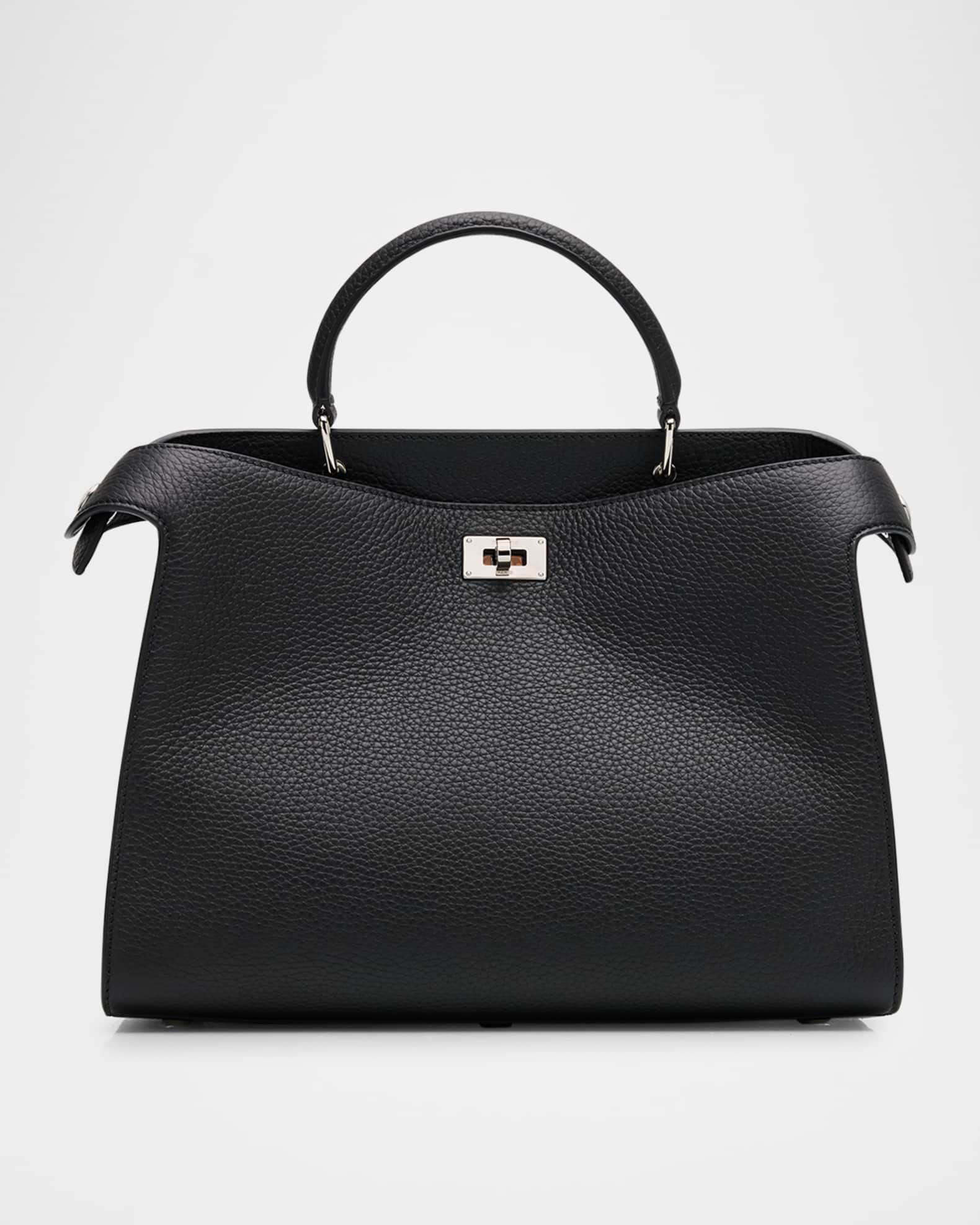 Lutece PM Grained Leather Top-Handle Bag 0