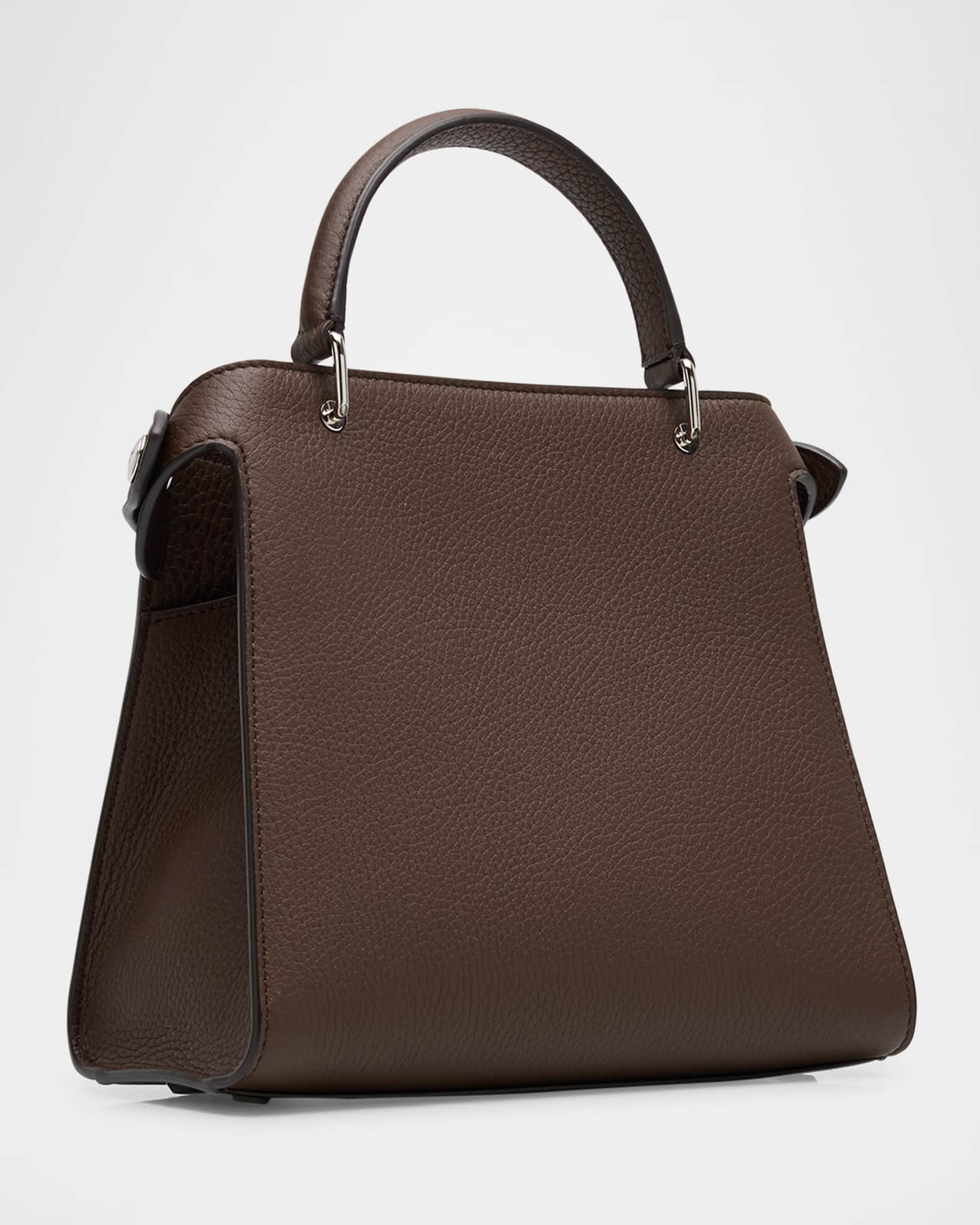 Lutece Mini Grained Leather Top-Handle Bag