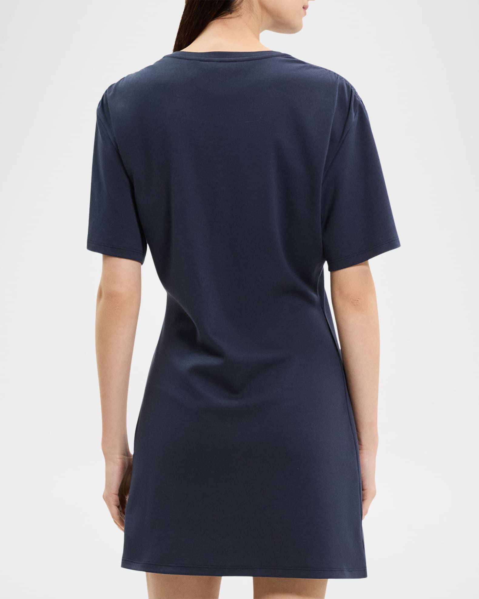 Gathered Shoulder T-Shirt Dress 1