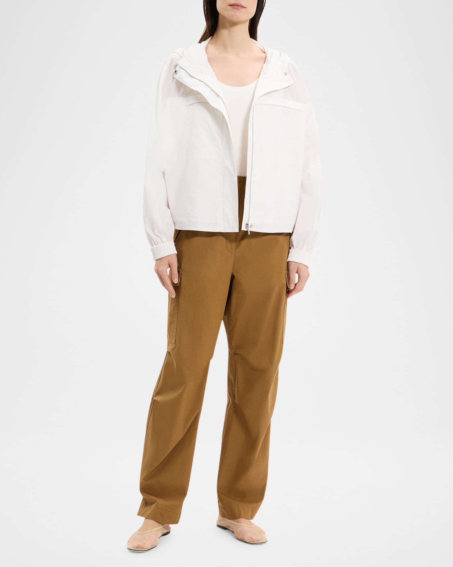 Gathered Hooded Jacket 1