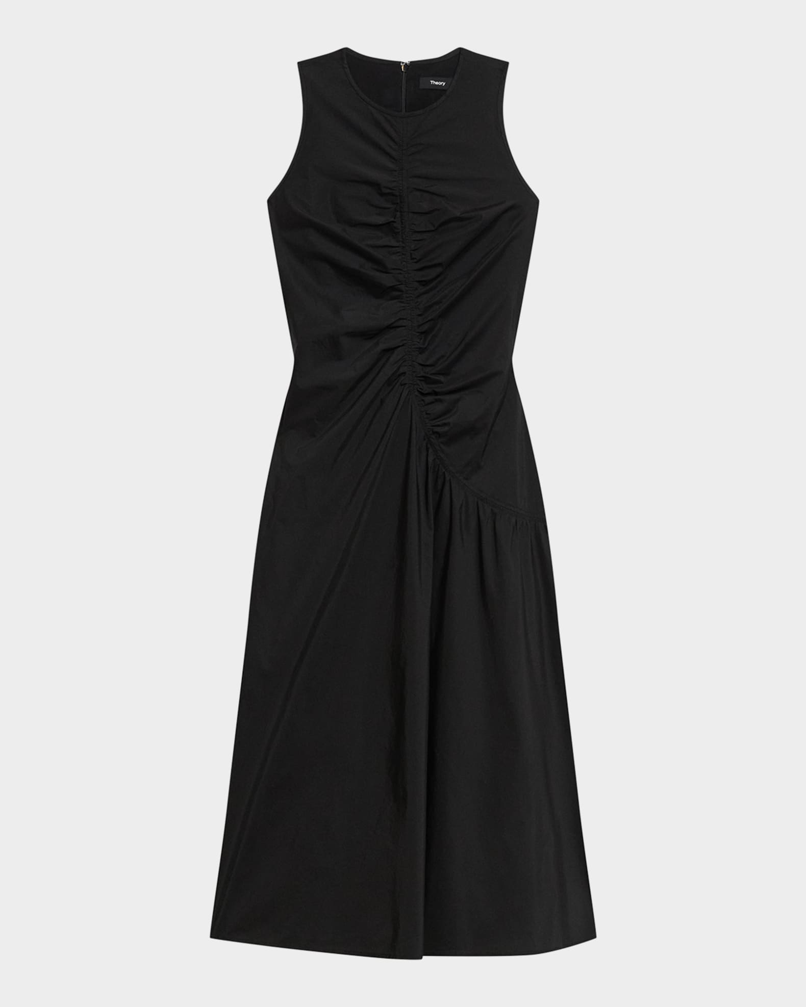 Asymmetric Ruched Tank Dress 0