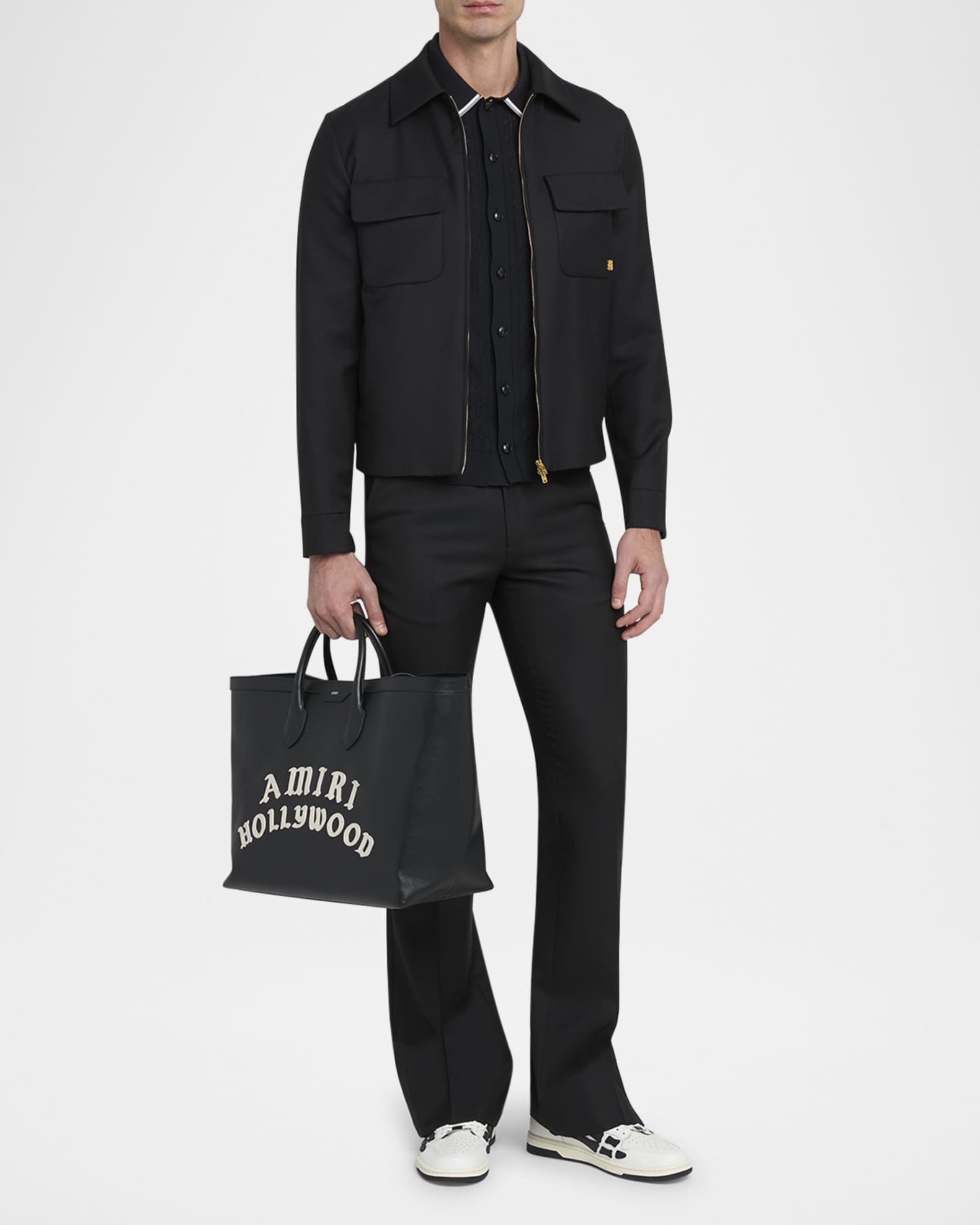 Amiri Men's Amiri Hollywood Leather Tote Bag | Neiman Marcus