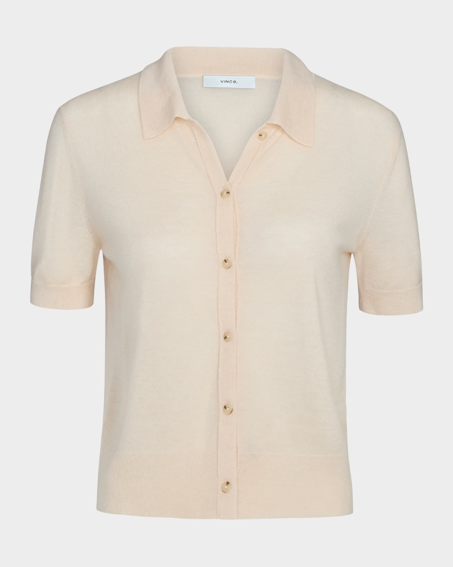 ニット・セーター Vince Short-sleeved sweater Wool & Cashmere-Blend Short-Sleeve Sweater in Sweaters | Vince