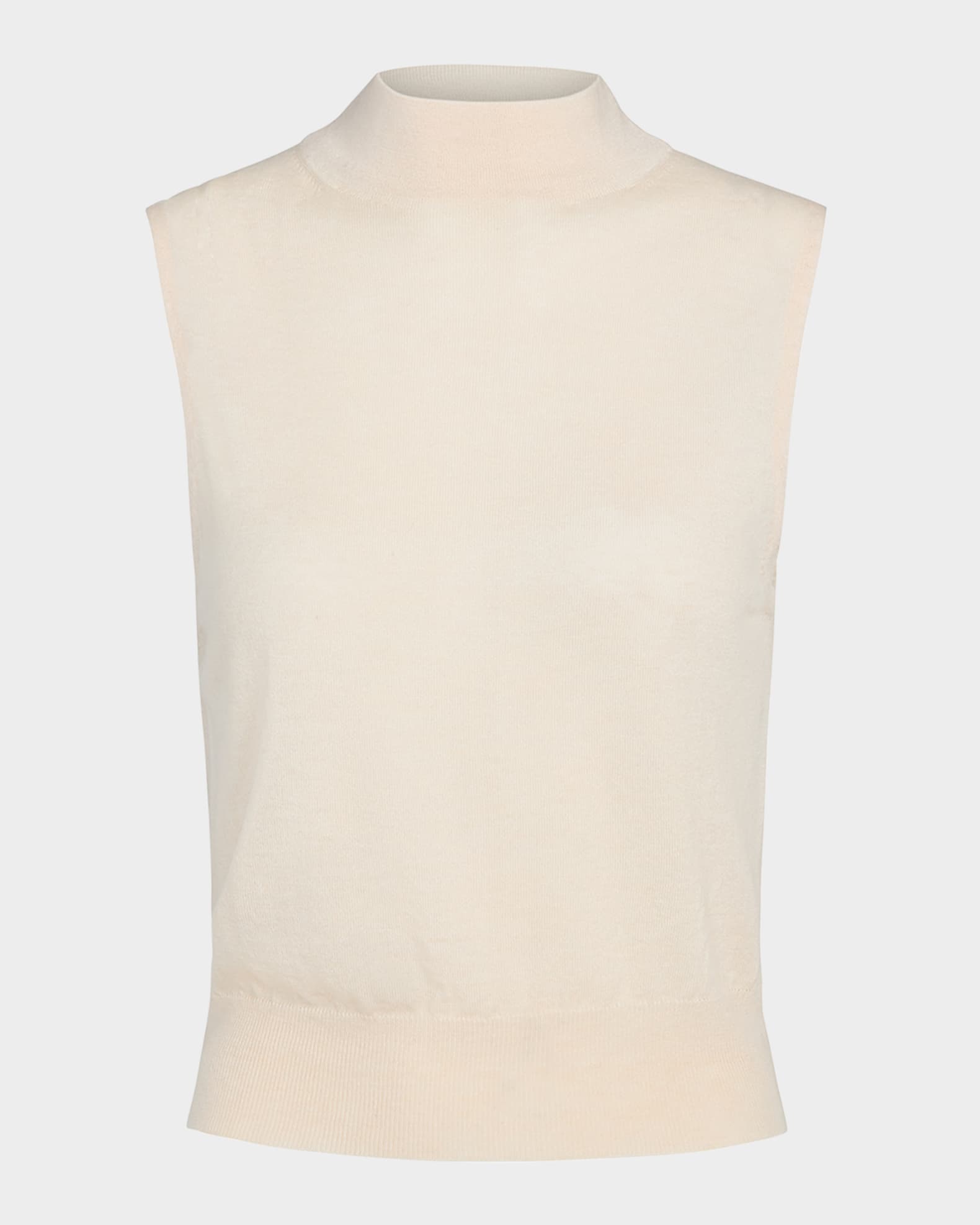 Sleeveless Mock-Neck Top  0