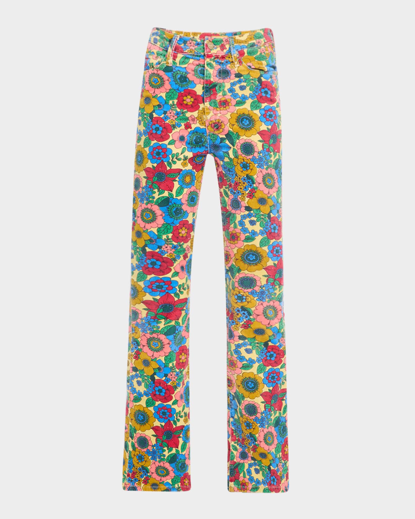 The High-Waisted Weekender Skimp Floral Jeans 0