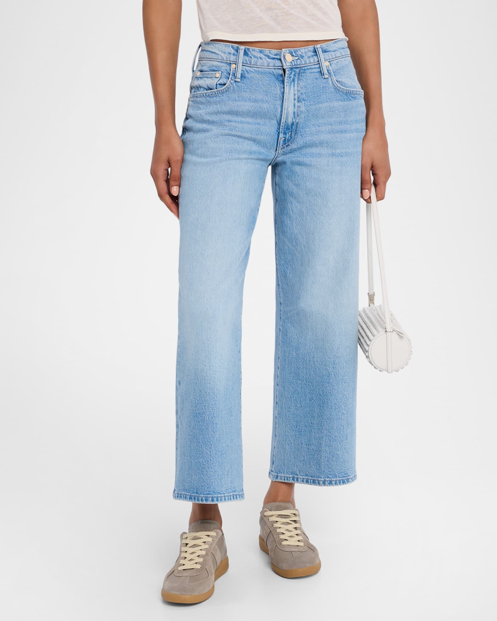MOTHER Lil' Mid-Rise Maven Ankle Jeans | Neiman Marcus