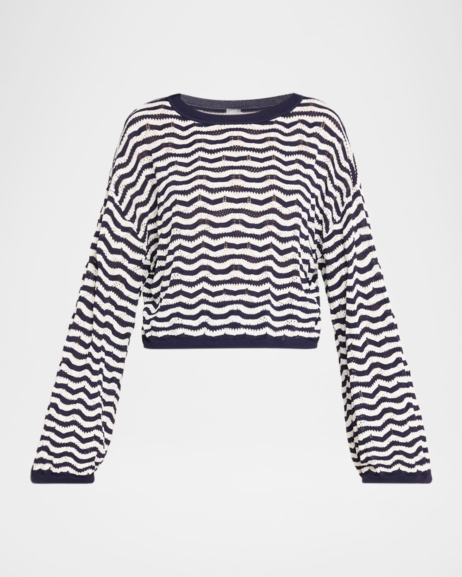 Palmer Striped Crochet Top 0