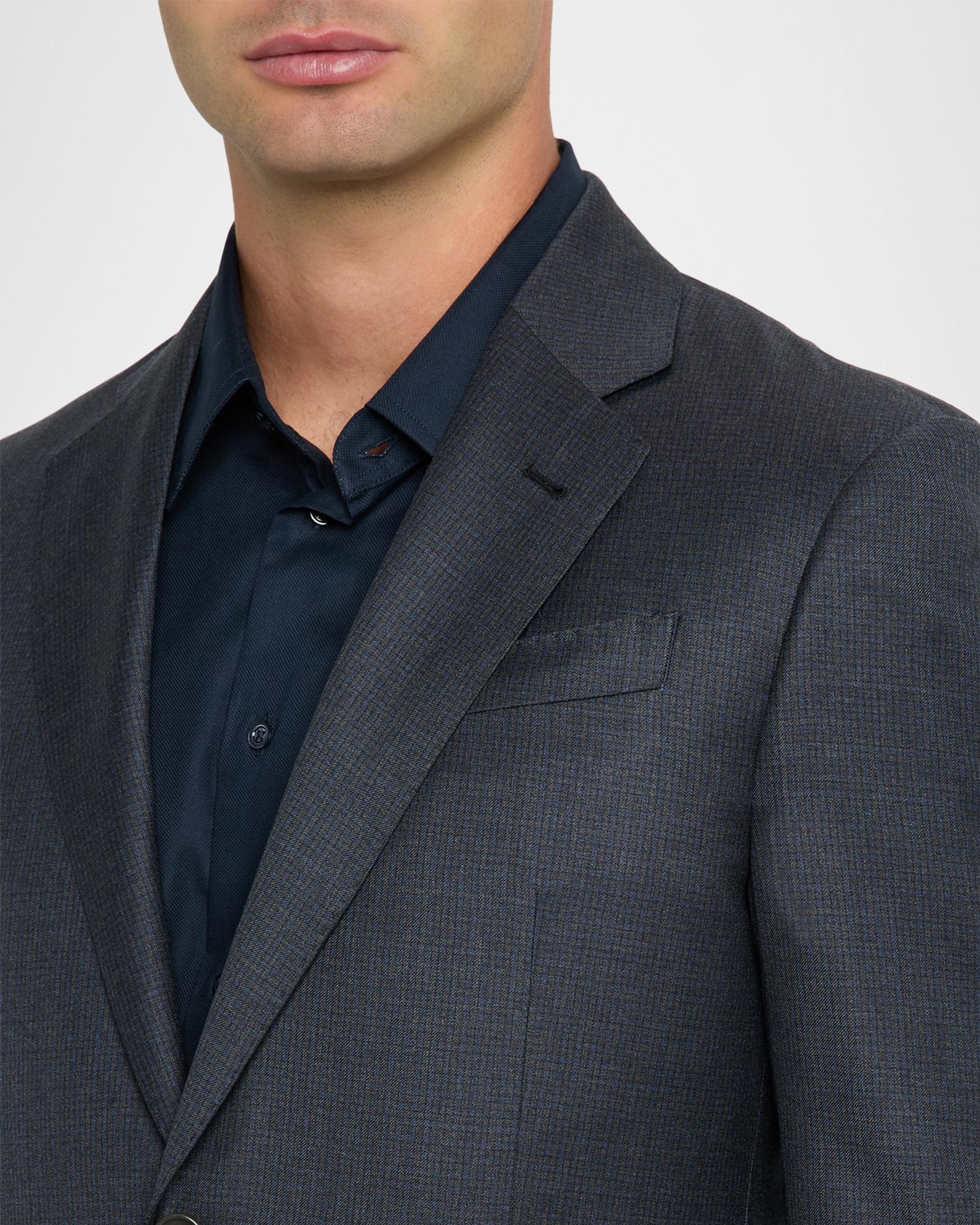 Emporio Armani Men's 130's Wool Petite Check G Line Two-Piece Suit