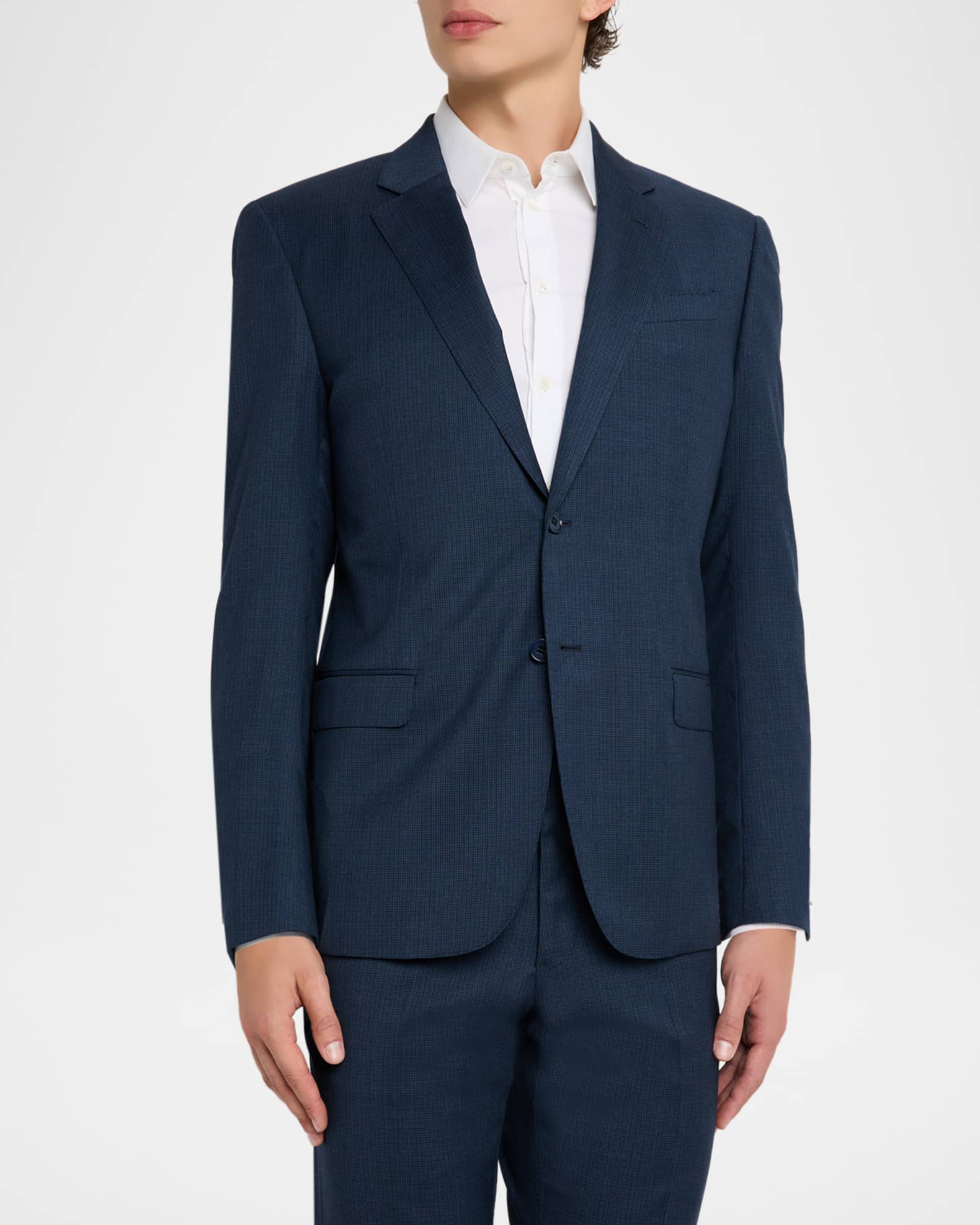 Emporio Armani Men's Wool Micro-Houndstooth G Line Suit | Neiman