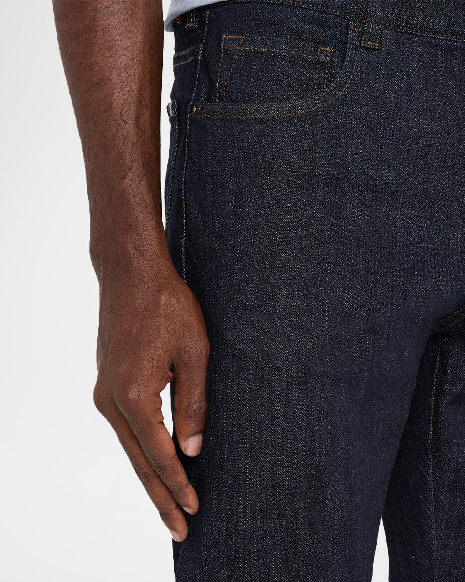 Canali Men's Dark-Wash Denim Straight Fit Five-Pocket Pants | Neiman Marcus
