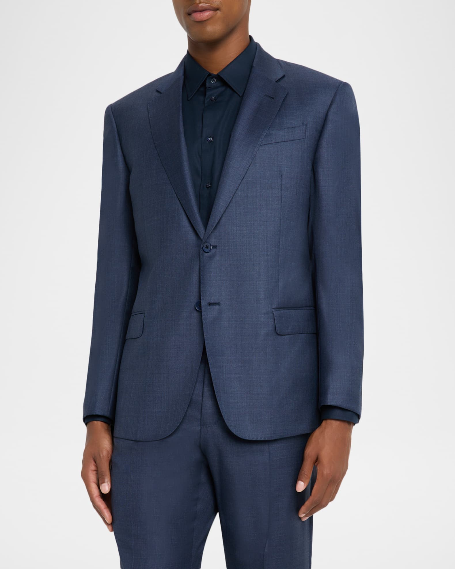 Emporio Armani Men's Wool-Blend Sharkskin G Line Suit | Neiman Marcus