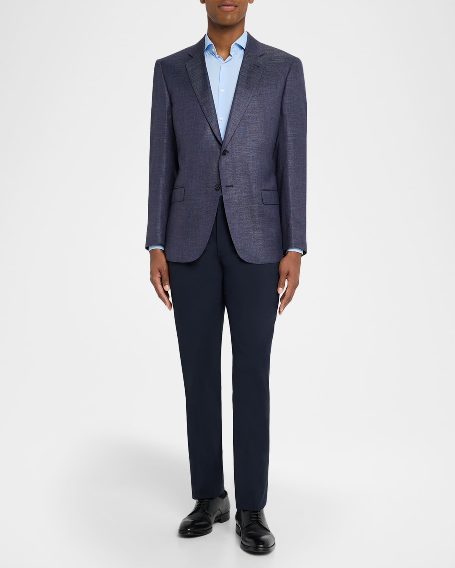 Emporio Armani Men's Bamboo Viscose Blurred Plaid G Line Sport