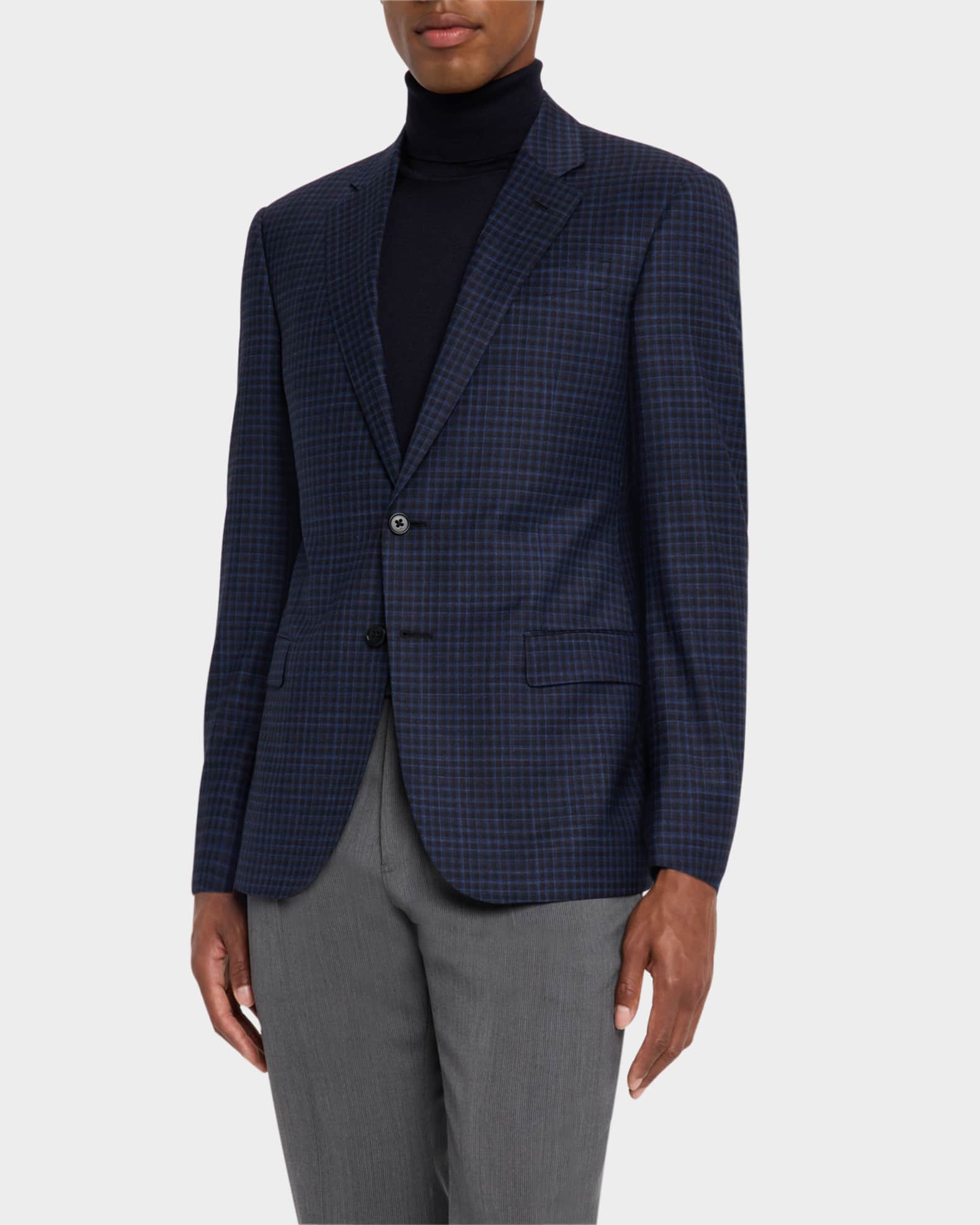 Emporio Armani Men's Wool Stretch Plaid G Line Sport Coat | Neiman