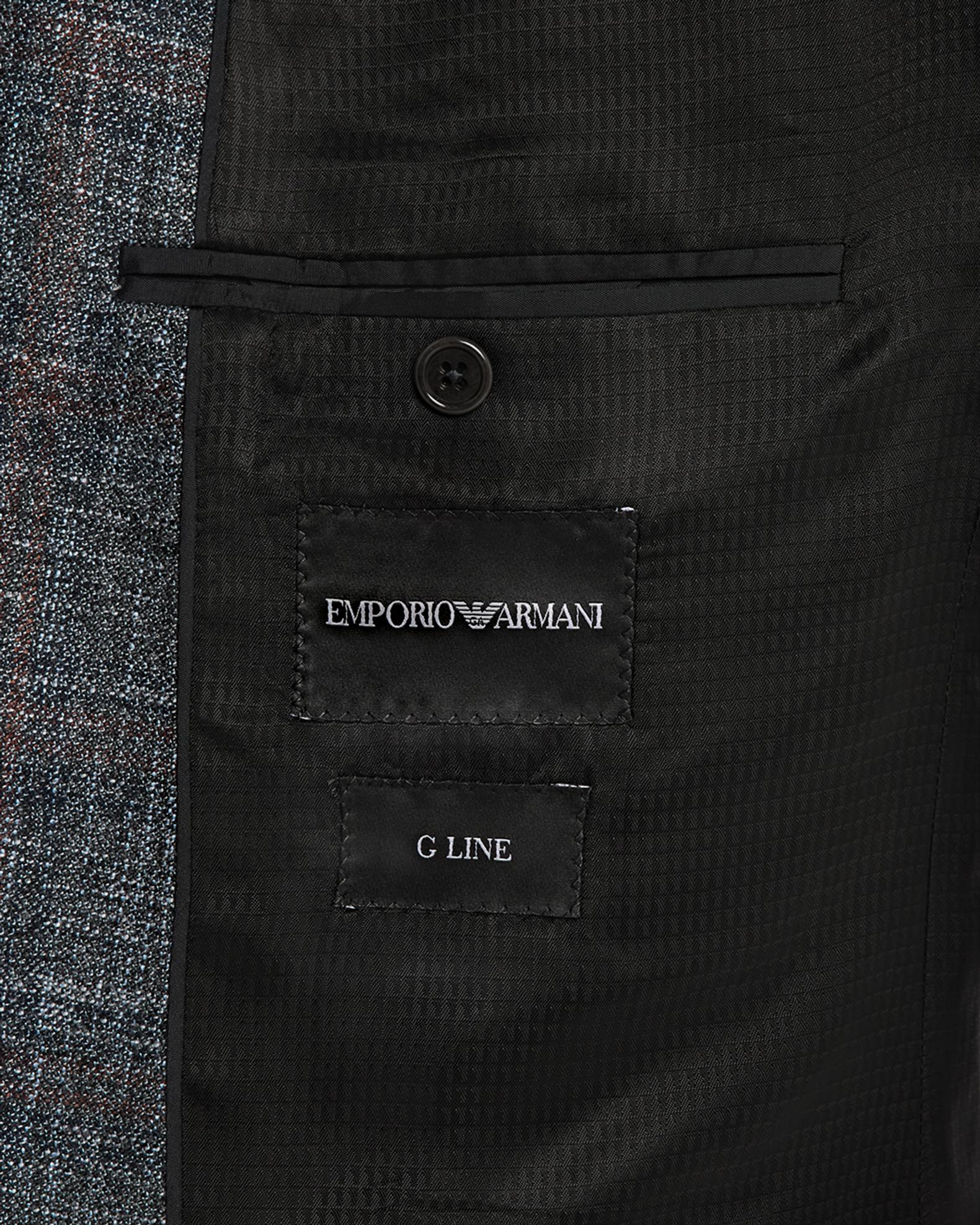 Emporio Armani Men's G Line Blurred Plaid Wool Sports Jacket