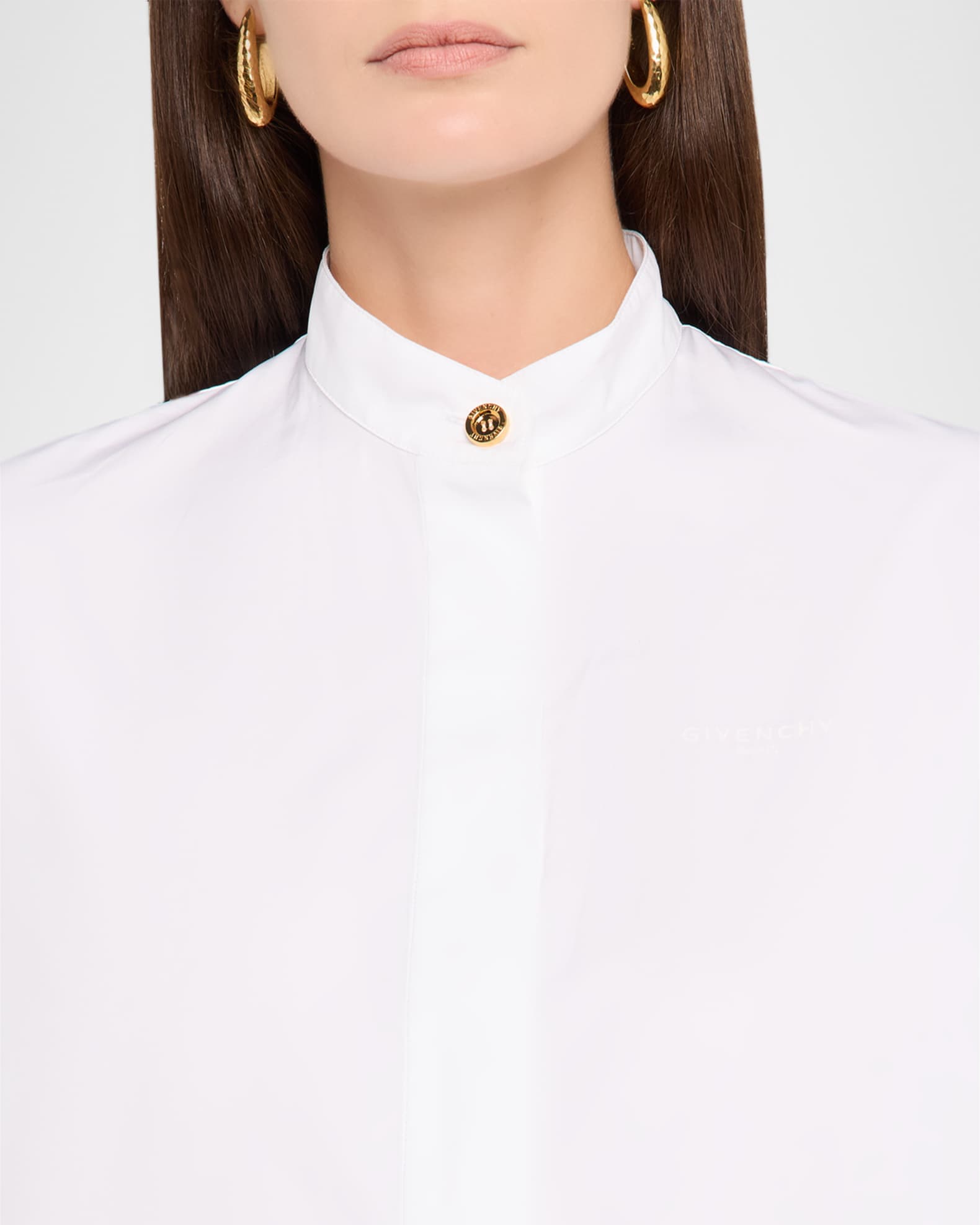 【送料&関税込】Givenchy Cutout Shirt Dress Givenchy Short-Sleeve Cotton Mini Shirtdress | Neiman Marcus