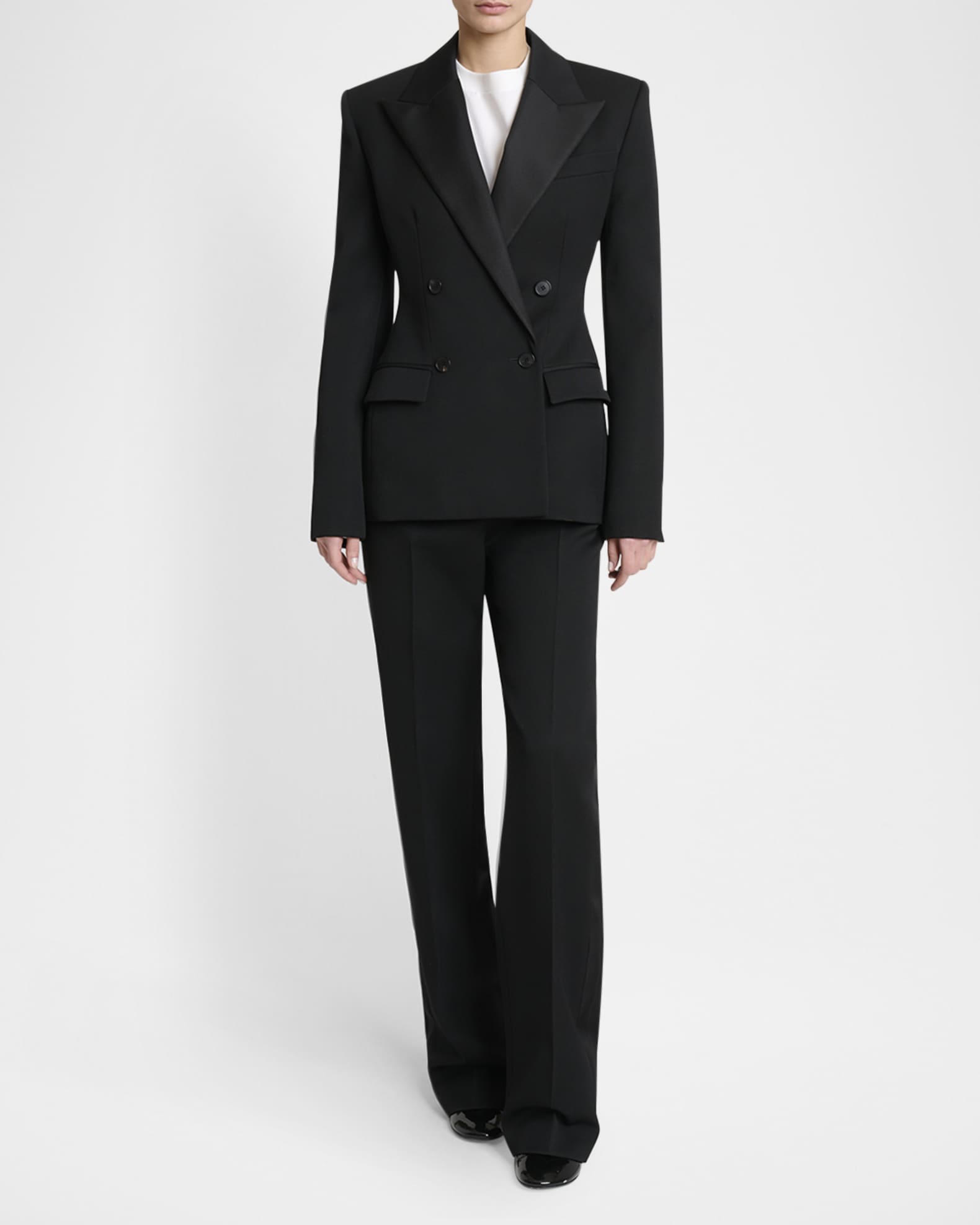 【関税込み】GIVENCHY Oversized double breasted jacket Givenchy Double-Breasted Tuxedo Jacket | Neiman Marcus