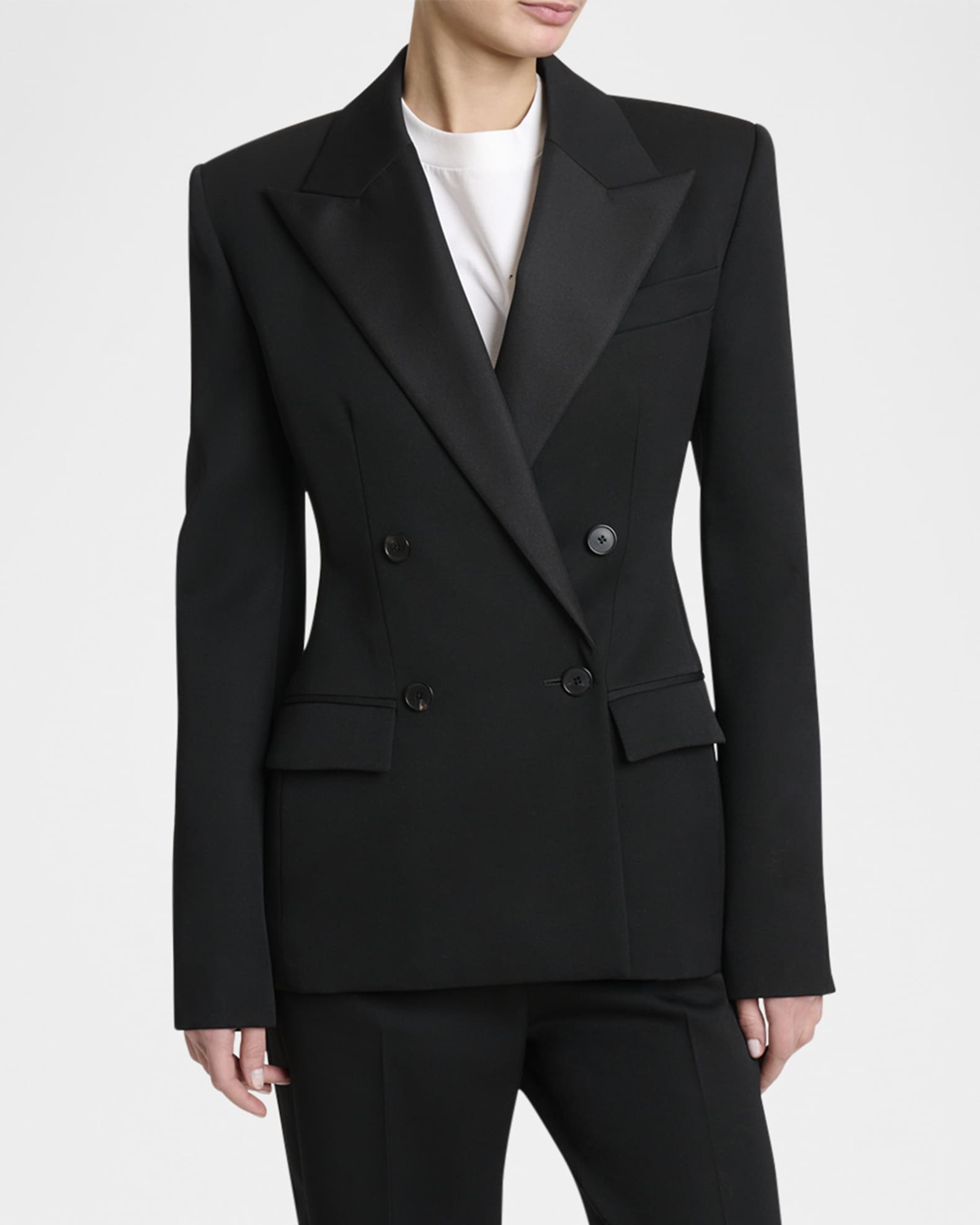 【送料&関税込】Givenchy Double-breasted Jacket Givenchy Double-Breasted Tuxedo Jacket | Neiman Marcus