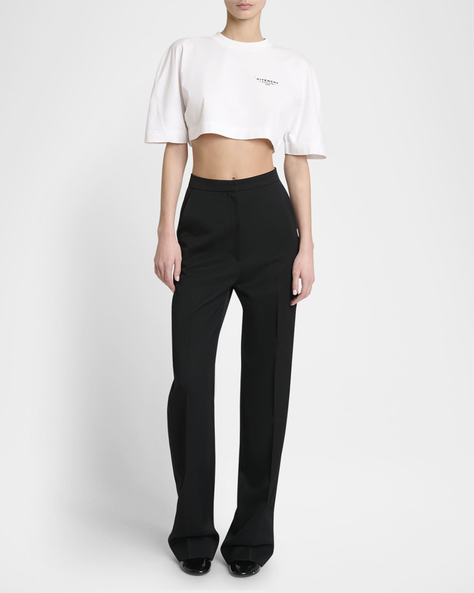 Givenchy Classic Straight-Leg Tuxedo Pants | Neiman Marcus