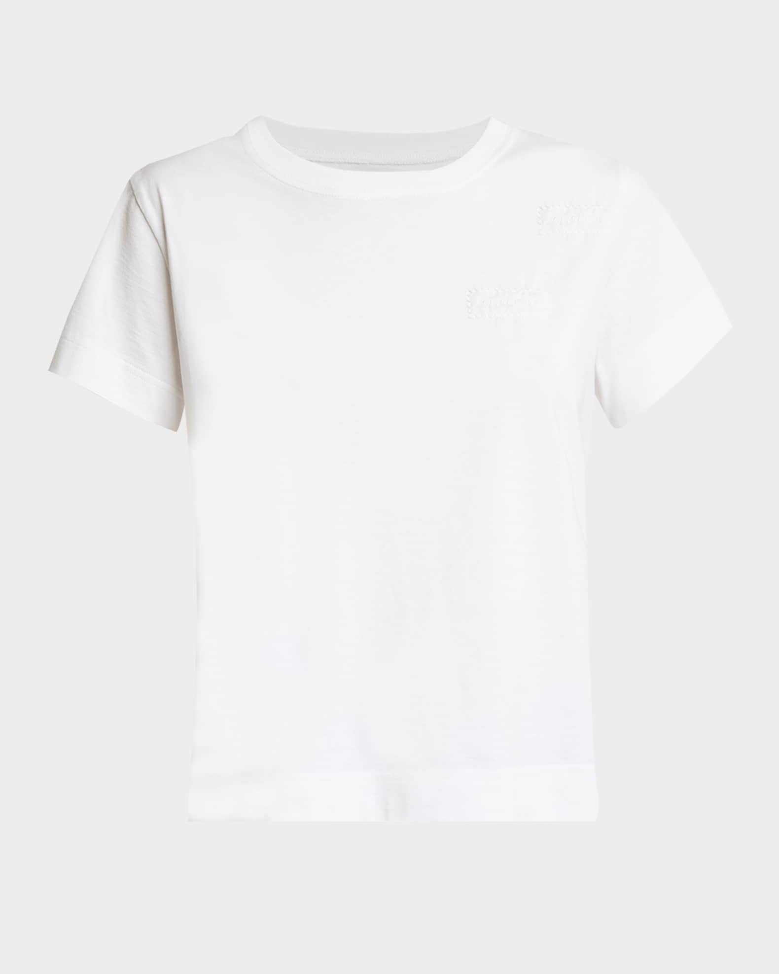 Tシャツ・カットソー Givenchy White Contrast Logo T-Shirt With Round Neckline Givenchy White Contrast Logo T-Shirt With Round Neckline